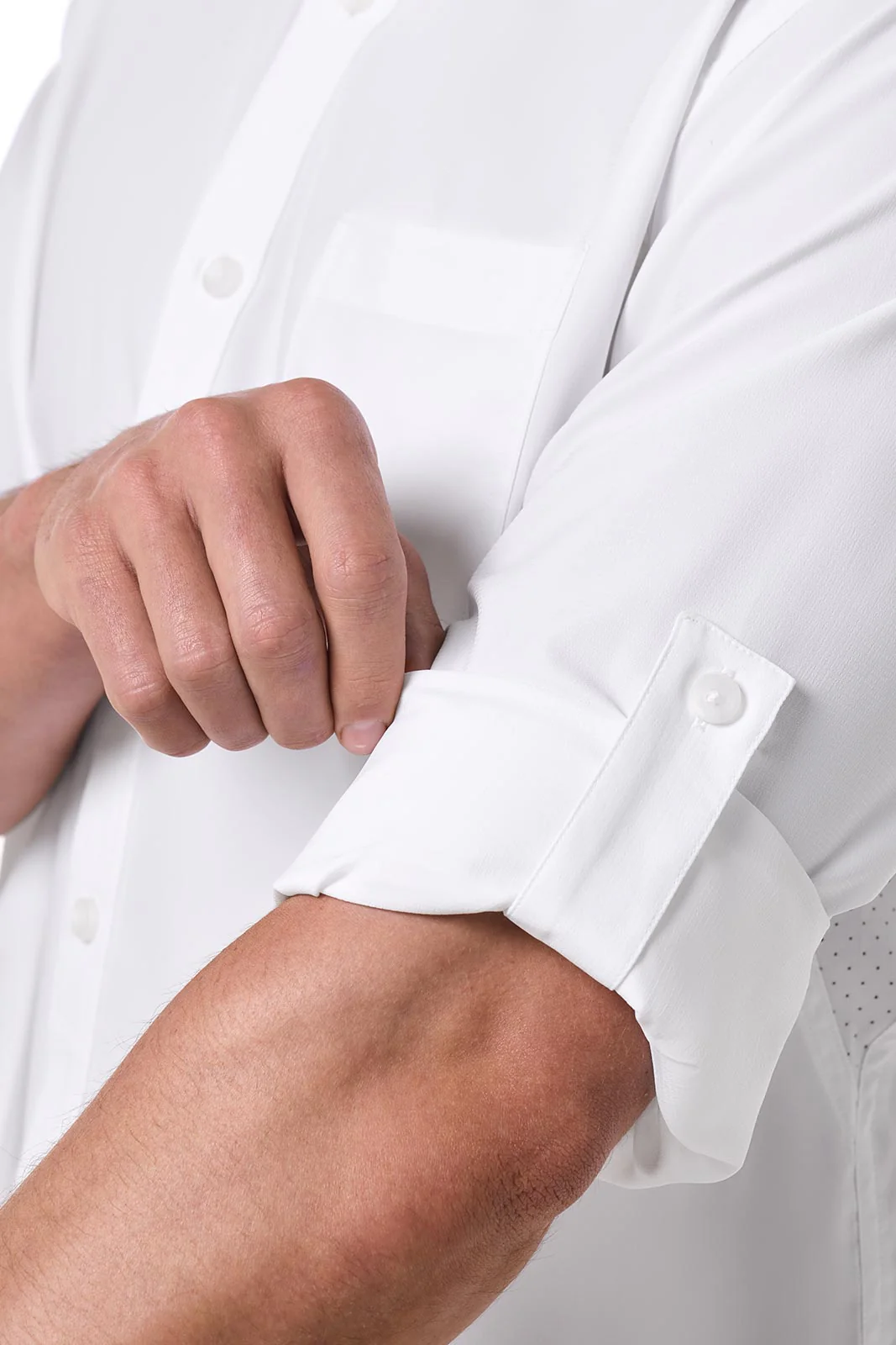 Men's Aricia Long Sleeve Shirt | White - Image 7