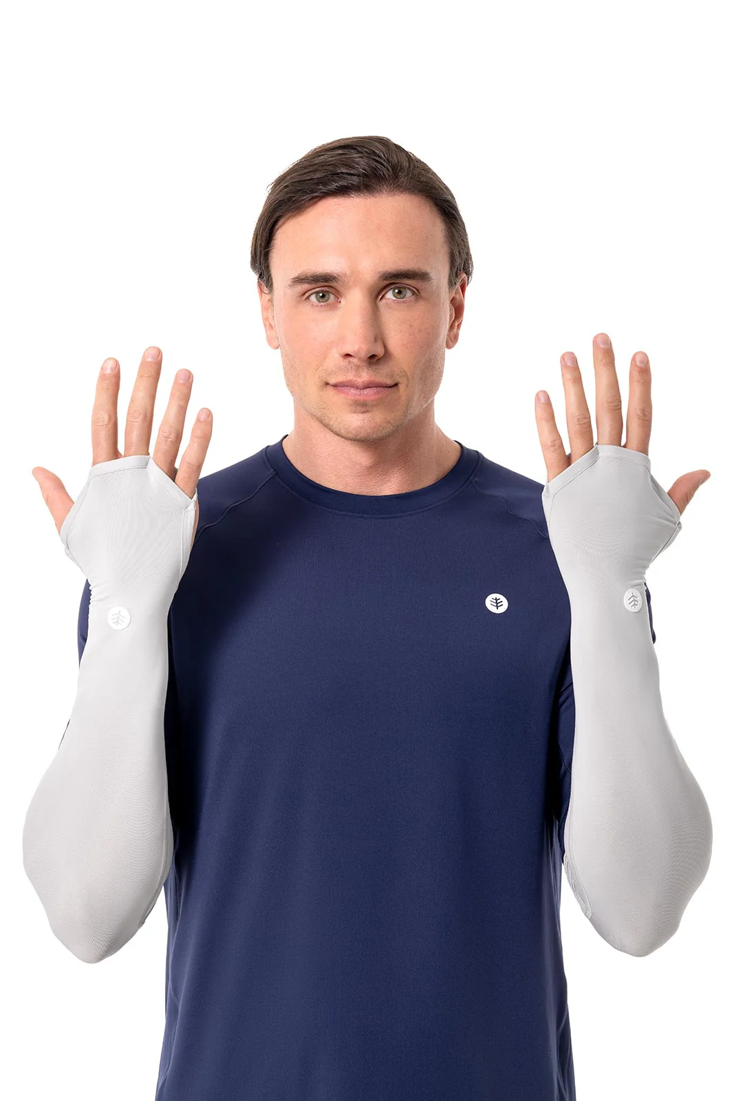 Men's Backspin Performance Arm Sleeves | Sleek Grey - Image 2