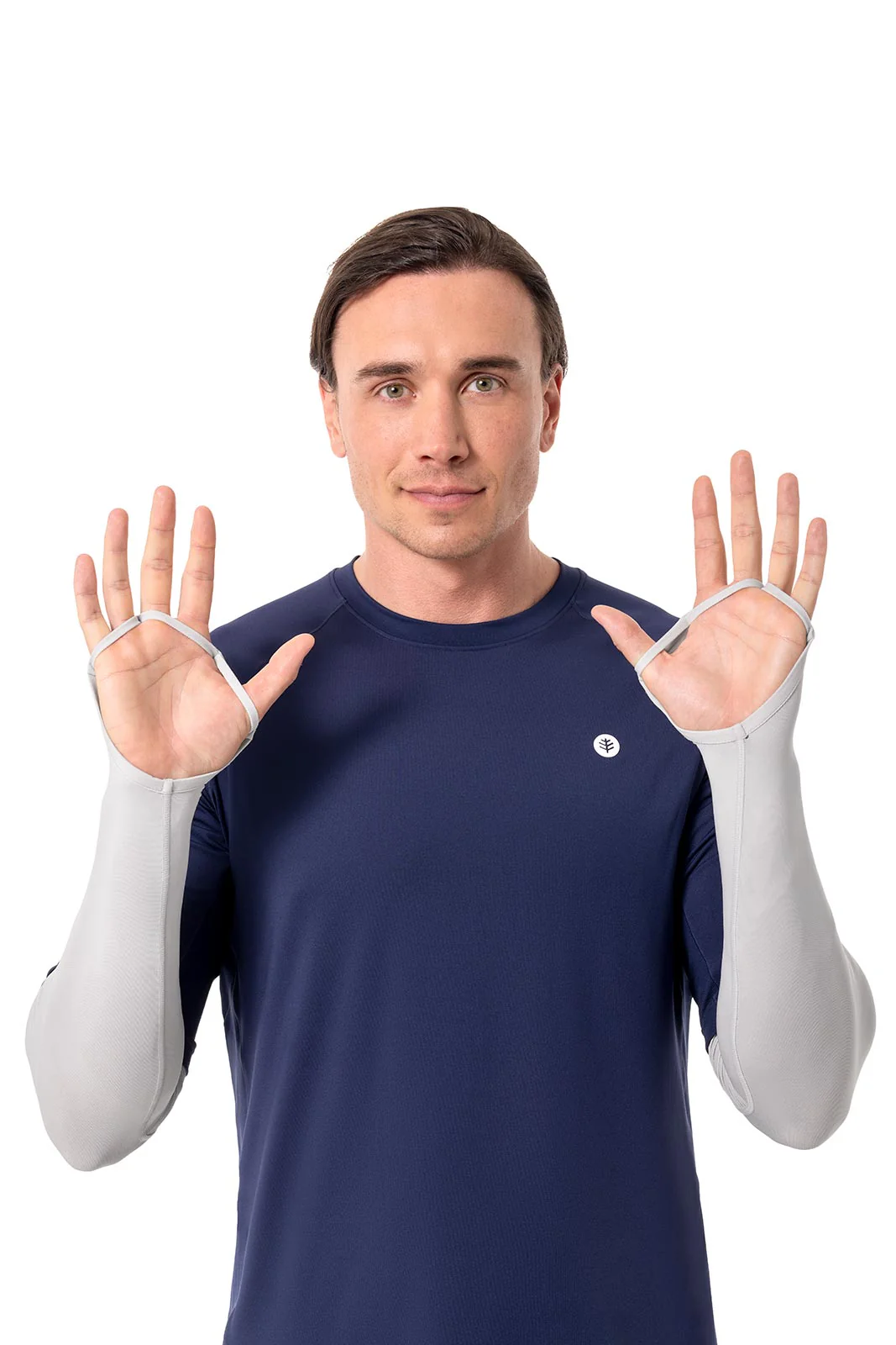Men's Backspin Performance Arm Sleeves | Sleek Grey - Image 3