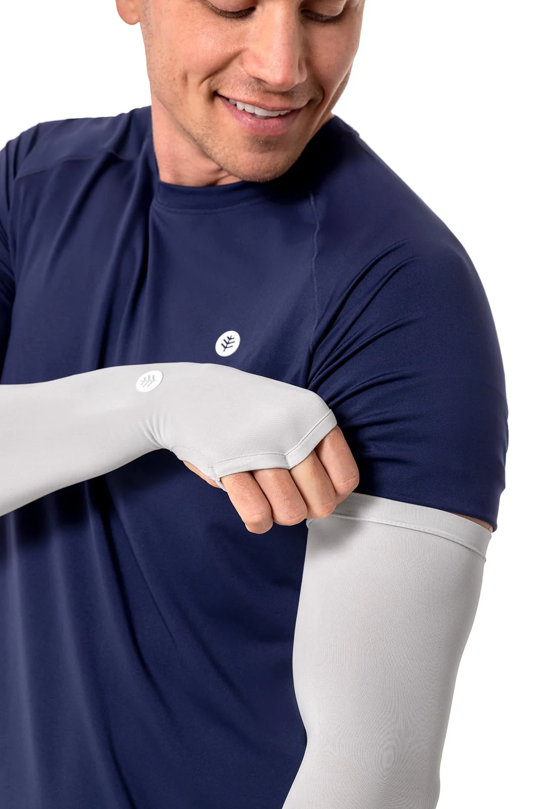 Men's Backspin Performance Arm Sleeves | Sleek Grey - Image 4