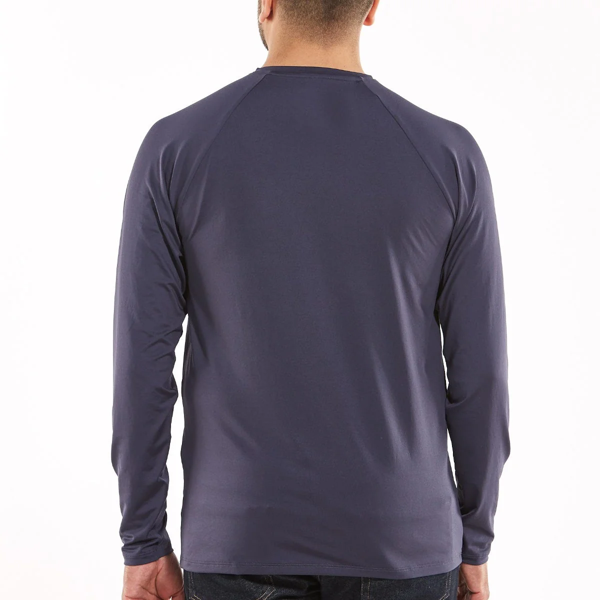 Men's Bosun V-Neck Long Sleeve Tee | Charcoal - Image 3
