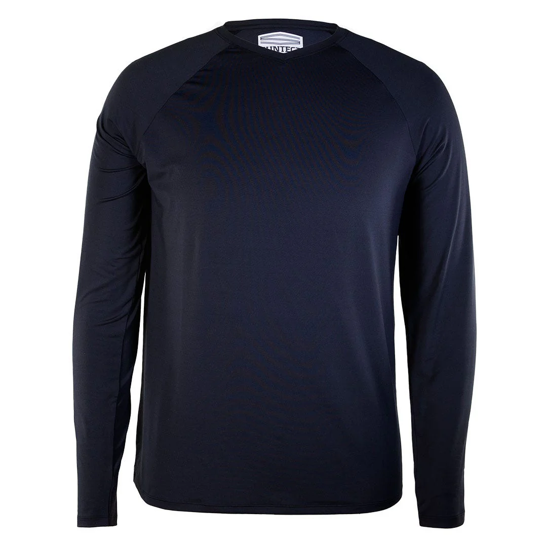 Men's Bosun V-Neck Long Sleeve Tee | Jet Black - Image 2