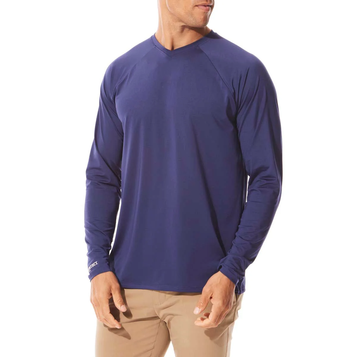 Men's Bosun V-Neck Long Sleeve Tee | Midnight Blue
