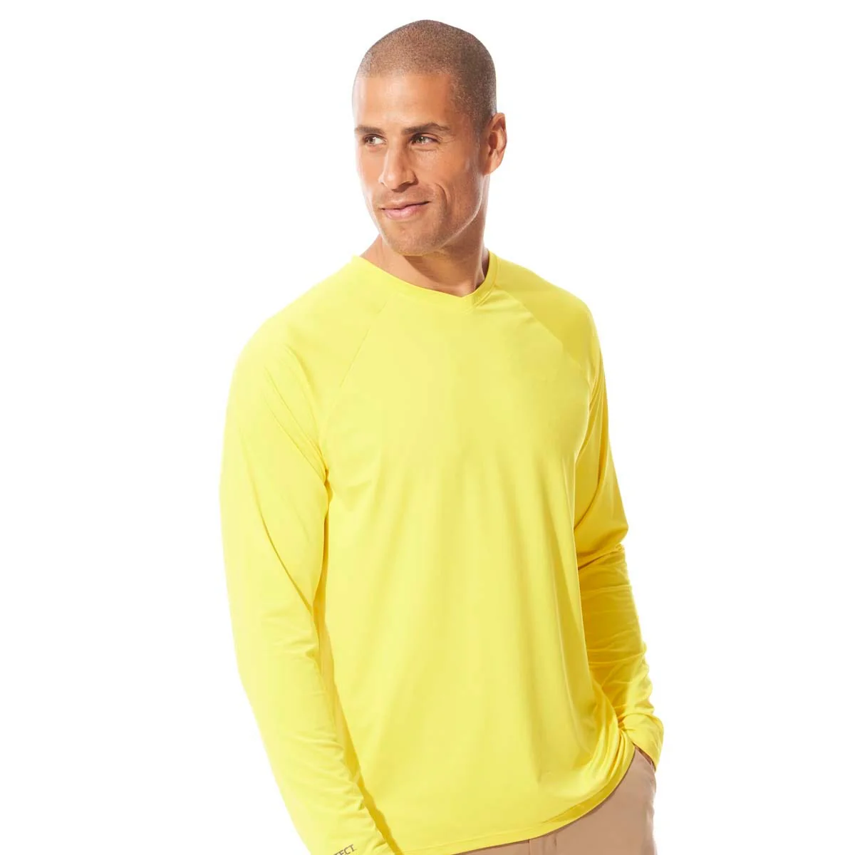 Men's Bosun V-Neck Long Sleeve Tee | Nautic Yellow