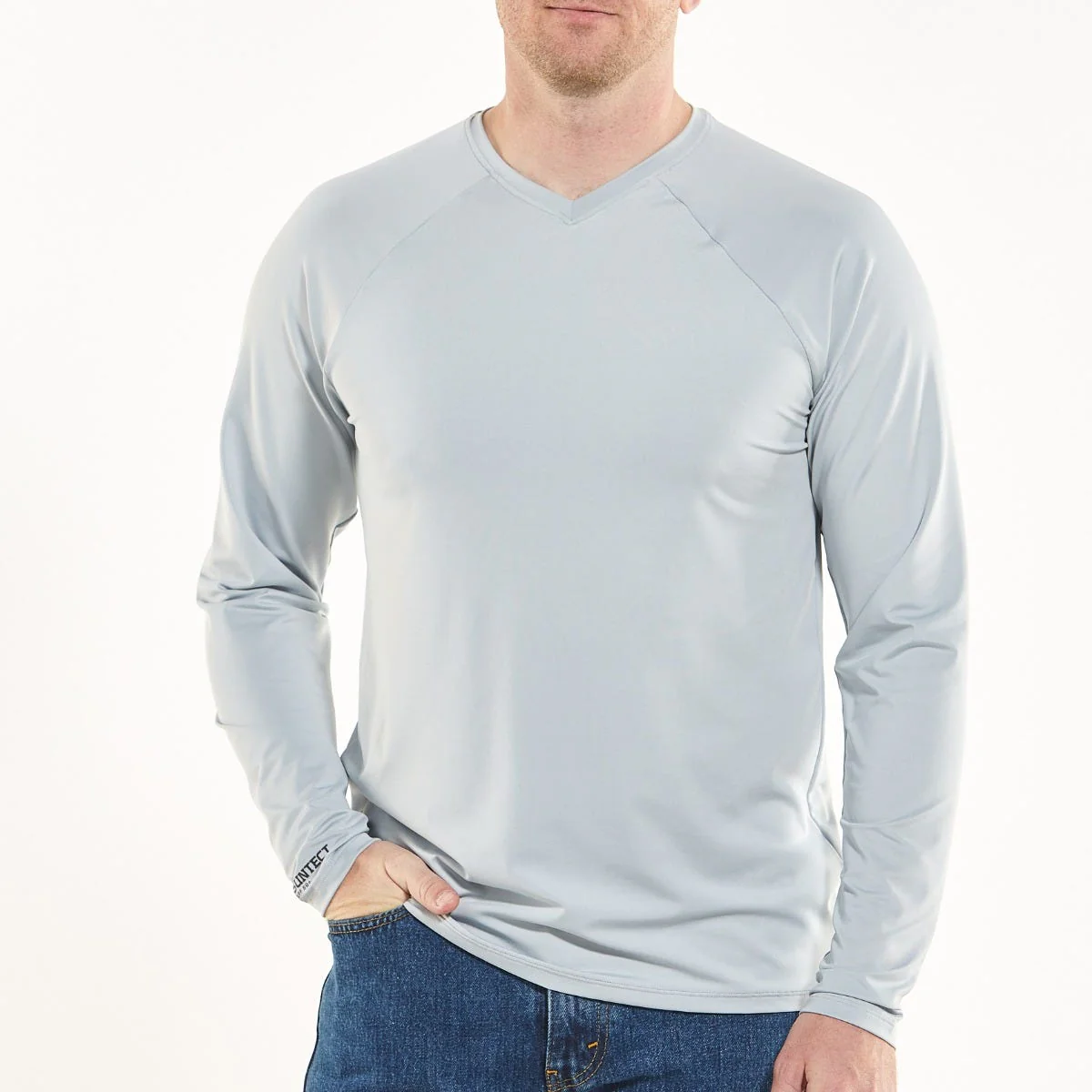 Men's Bosun V-Neck Long Sleeve Tee | Slate Grey