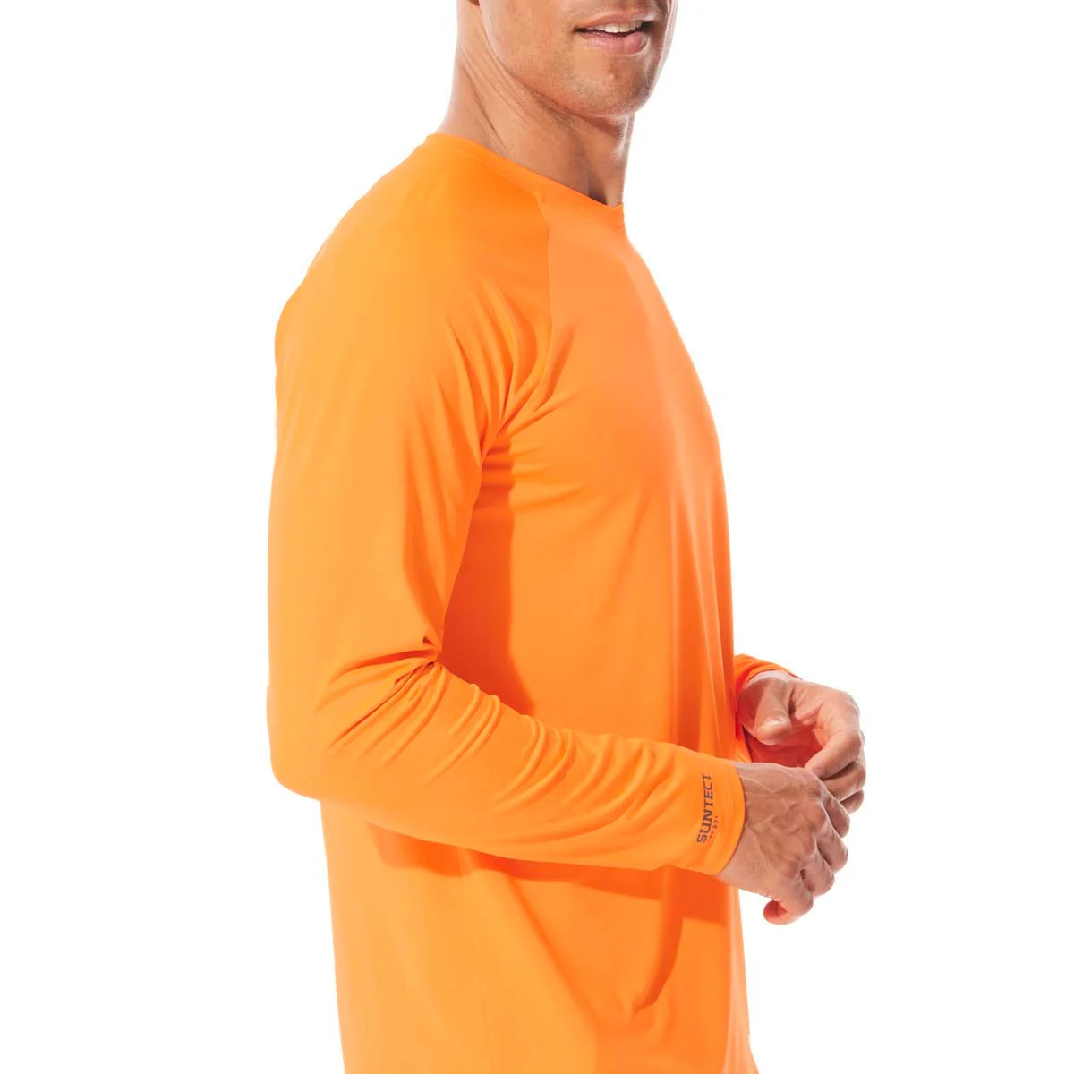 Men's Bosun V-Neck Long Sleeve Tee | Zone Orange - Image 3