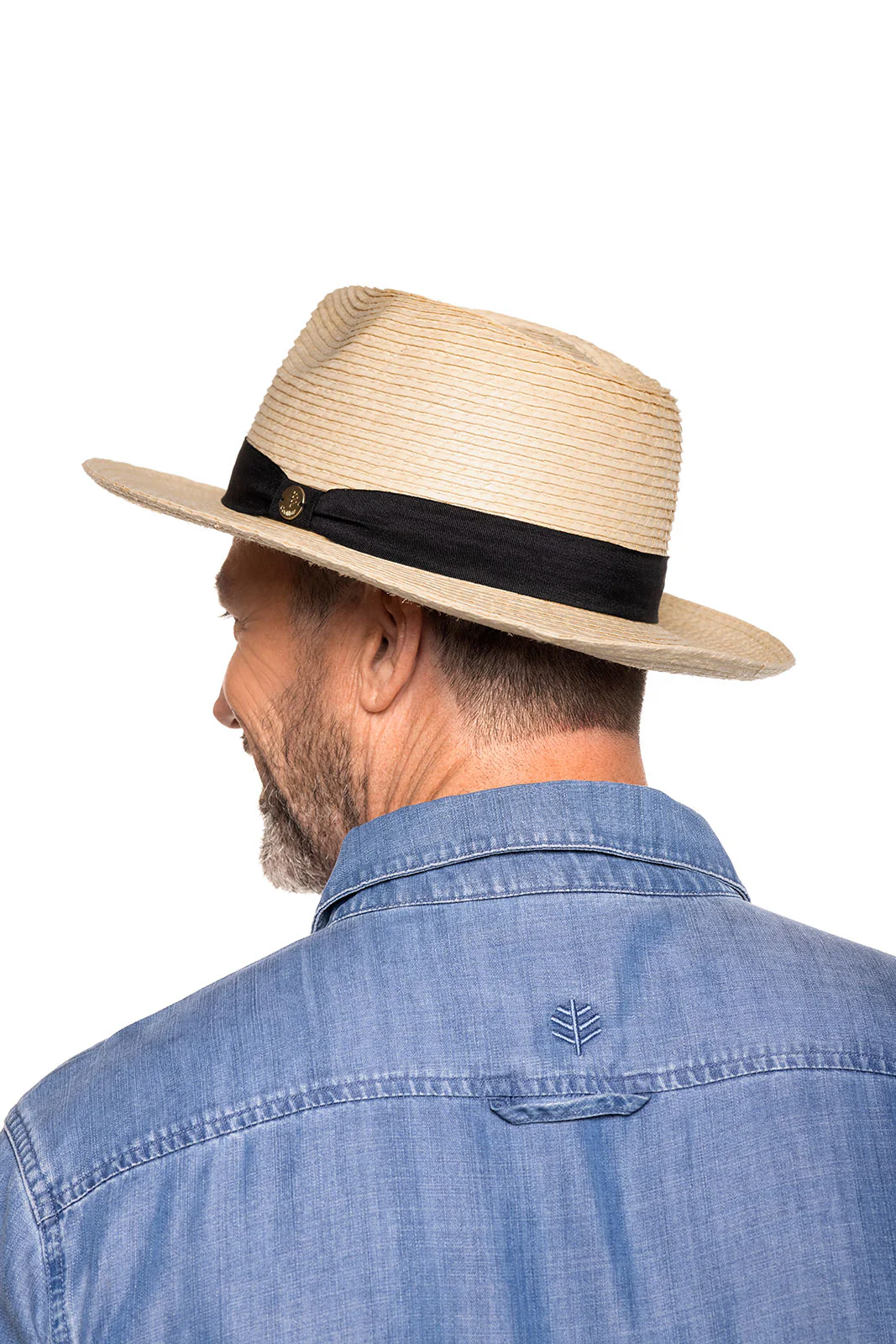 Men's Buri Straw Palm Fedora | Ivory - Image 3