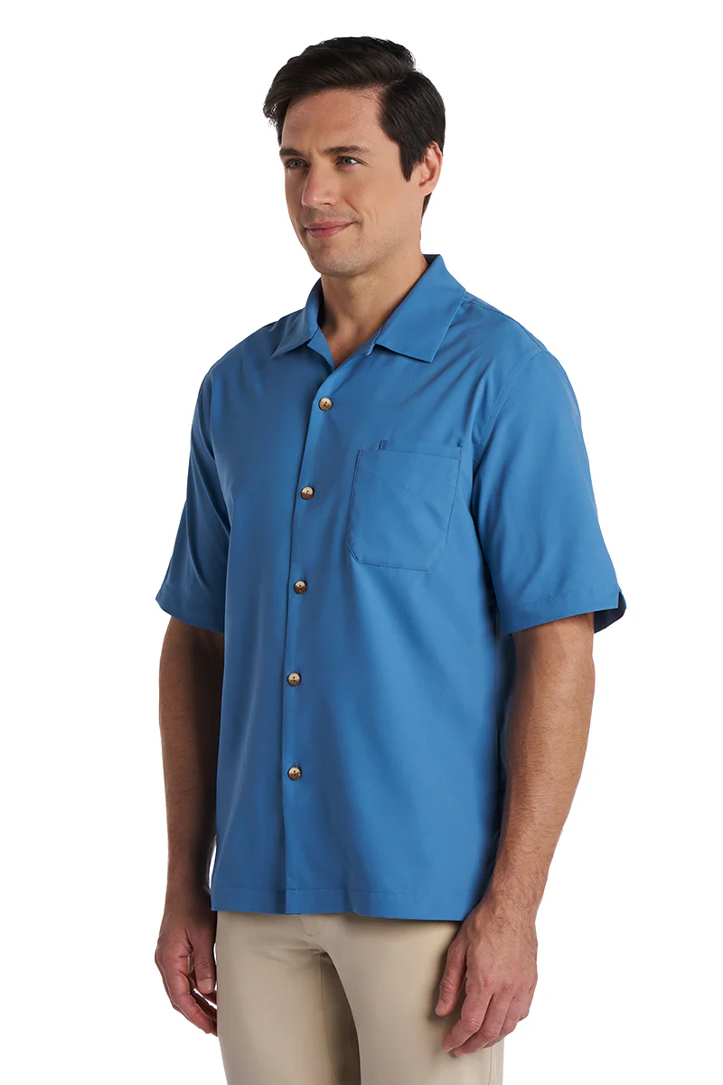 Men's Safari Camp Shirt | Blue Dusk - Image 3