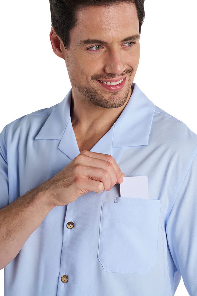 Men's Safari Camp Shirt | Periwinkle - Image 5