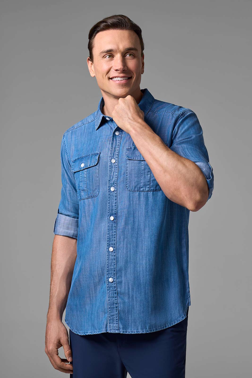 Men's Carson Chambray Shirt | Regular Parent