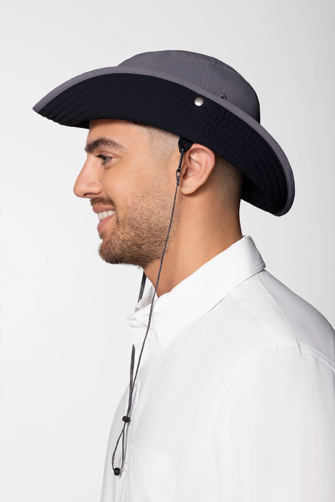Chase Featherweight Bucket Hat | Carbon/Black - Image 4