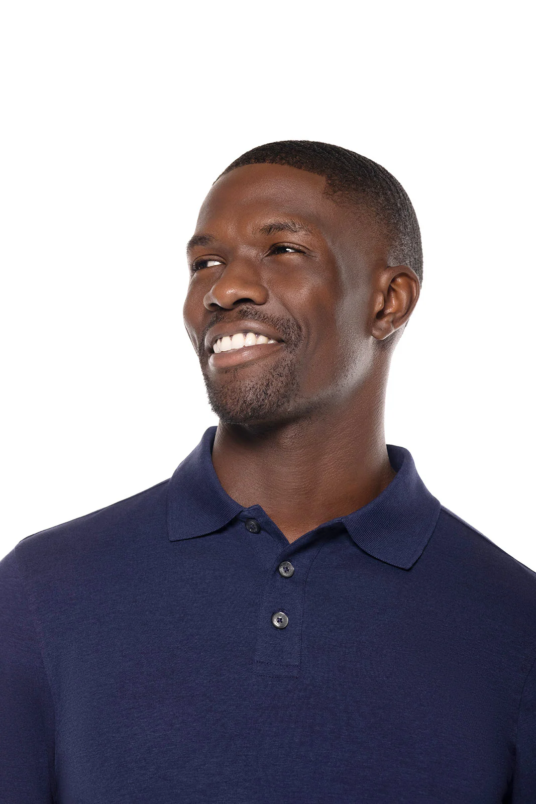 Men's Coppitt Long Sleeve Weekend Polo | Navy - Image 3