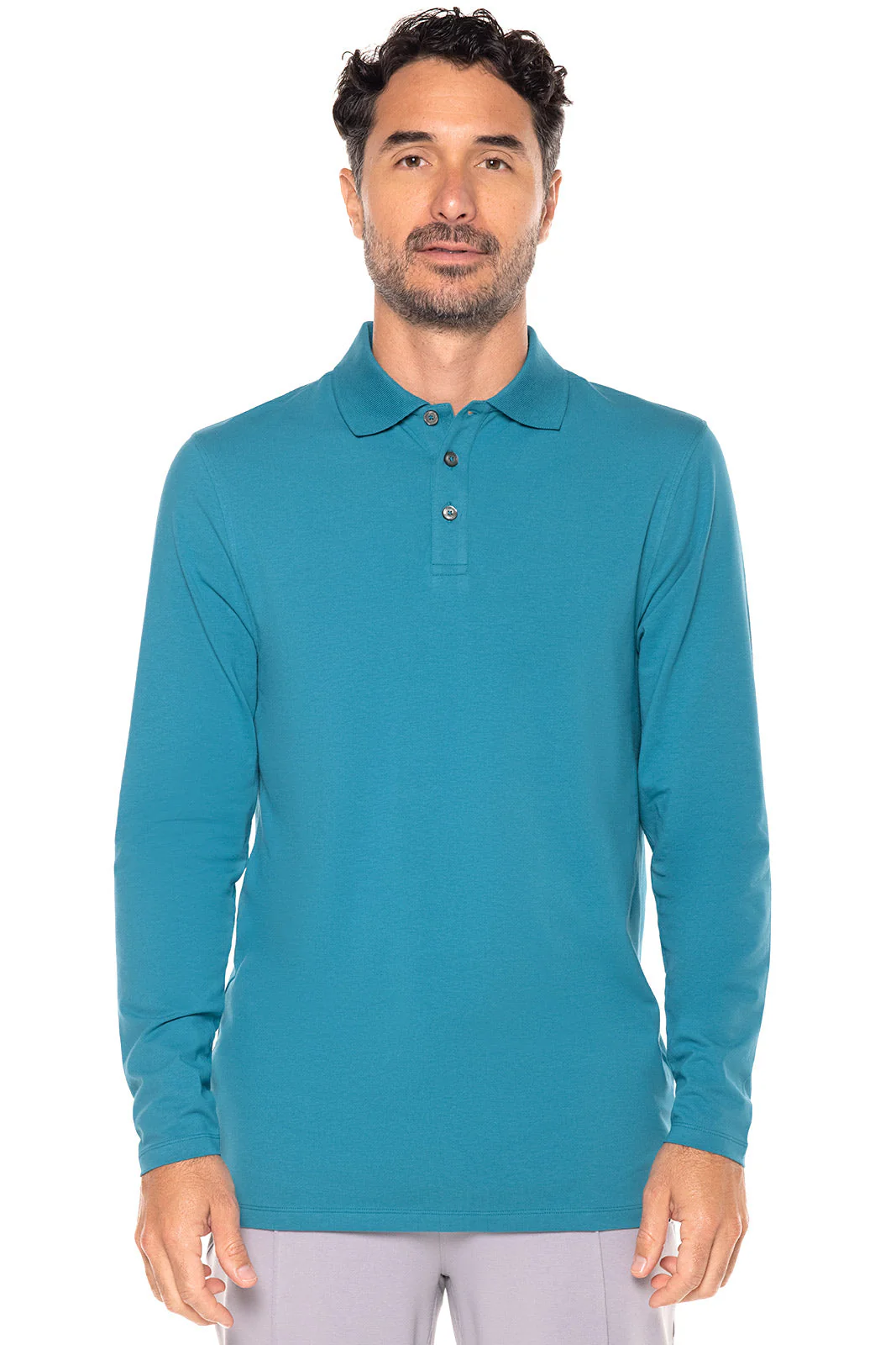 Men's Long Sleeve Polo | Regular Parent - Image 12