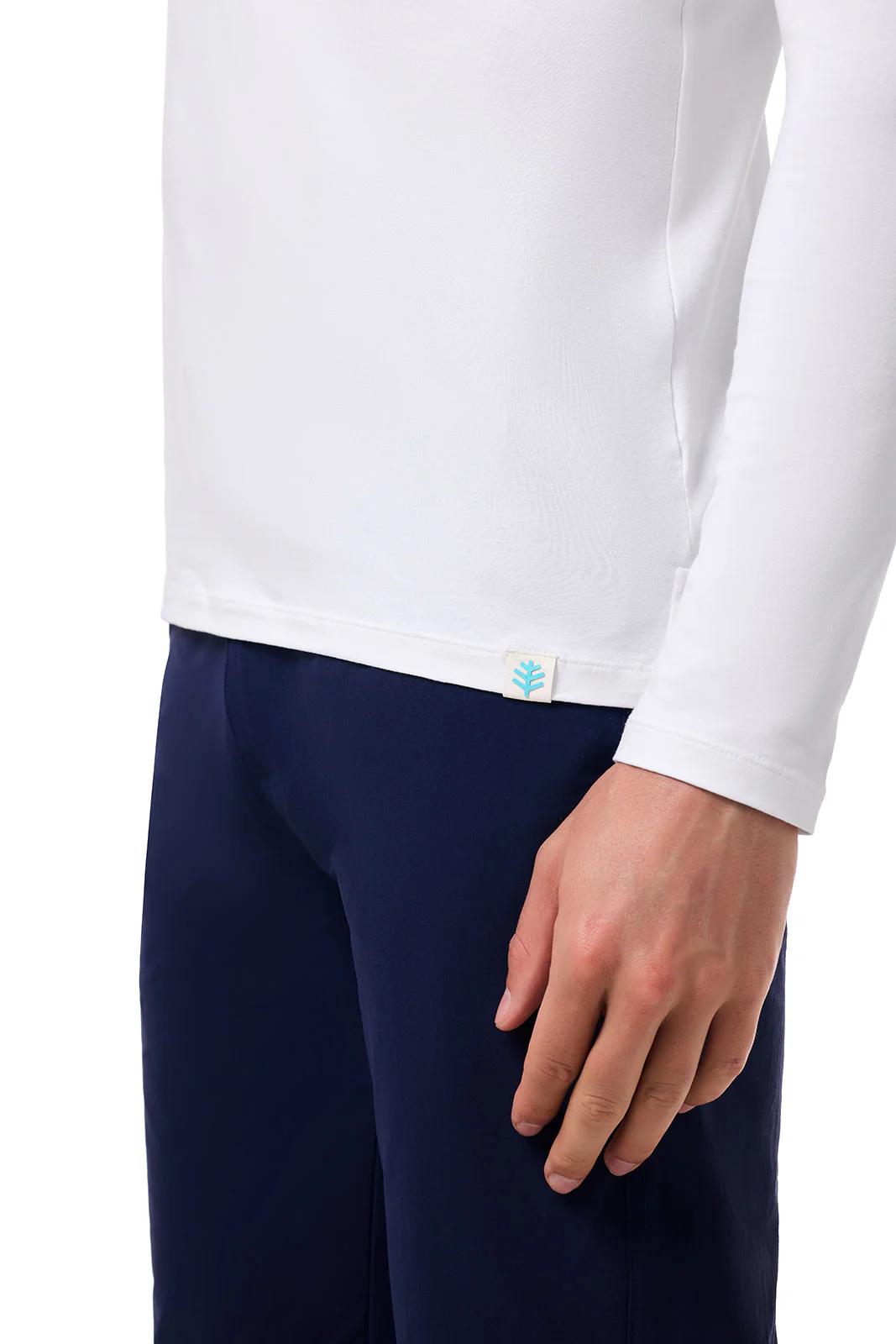 Men's Coppitt Long Sleeve Weekend Polo | White - Image 6