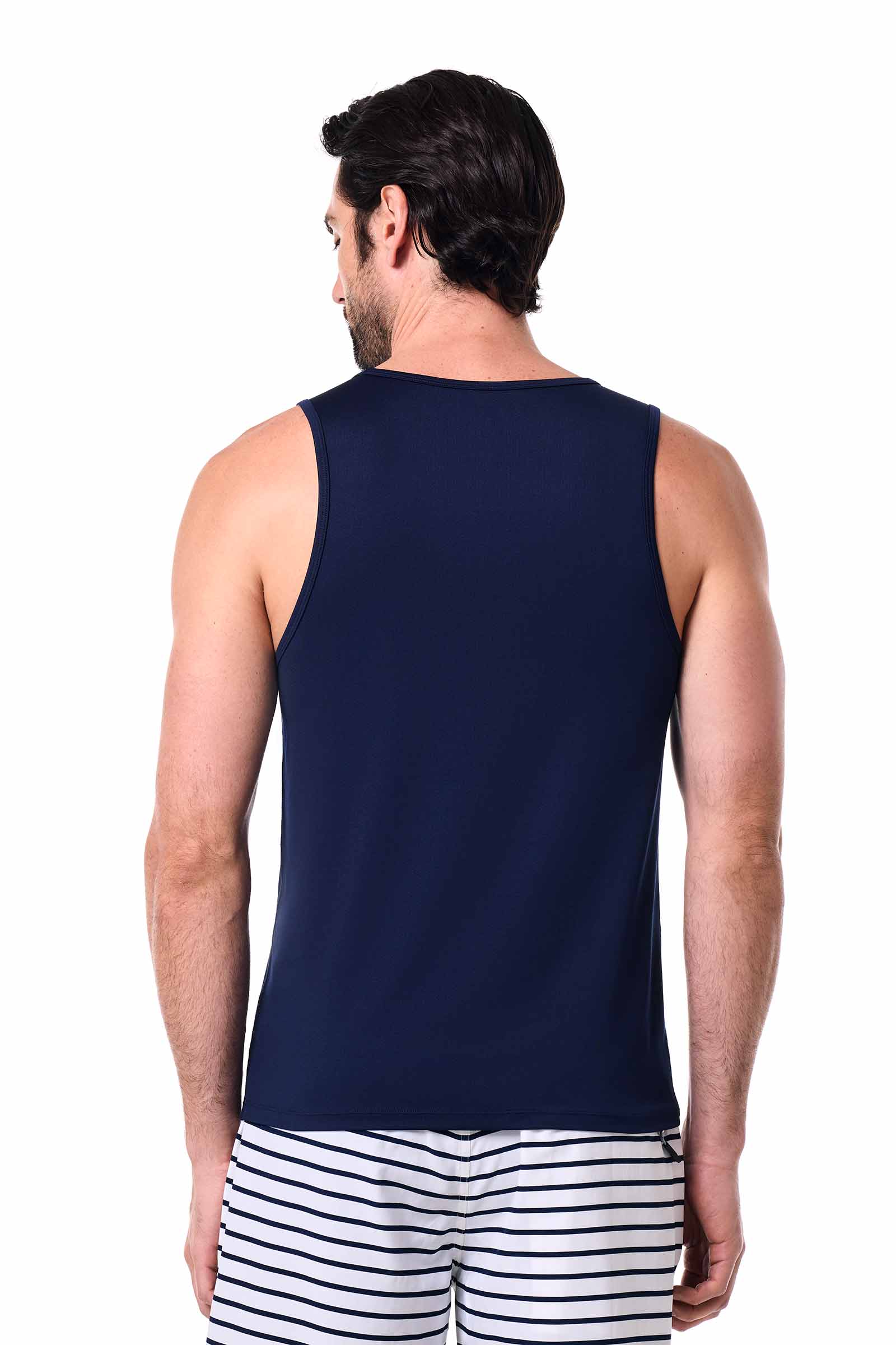 Men's Dade Swim Tank | Navy - Image 4
