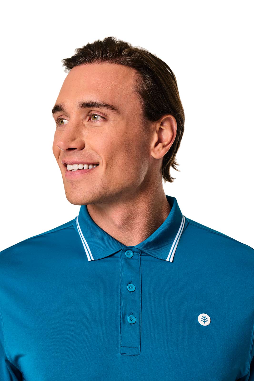 Men's Erodym Long Sleeve Sports Polo | Bluejay - Image 6