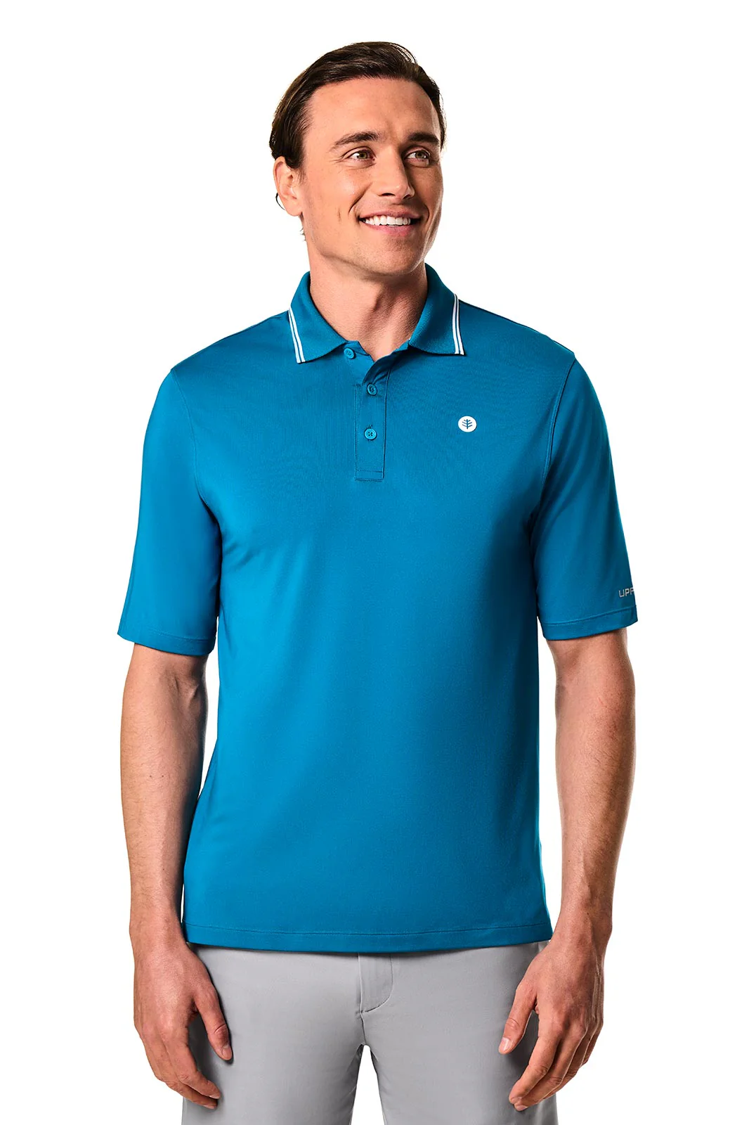 Men's Erodym Short Sleeve Sports Polo | Bluejay - Image 2
