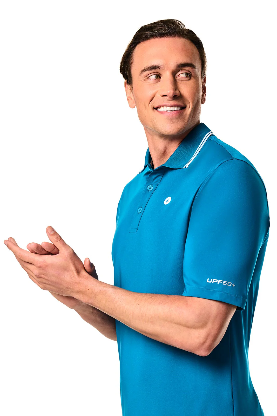 Men's Erodym Short Sleeve Sports Polo | Bluejay - Image 5
