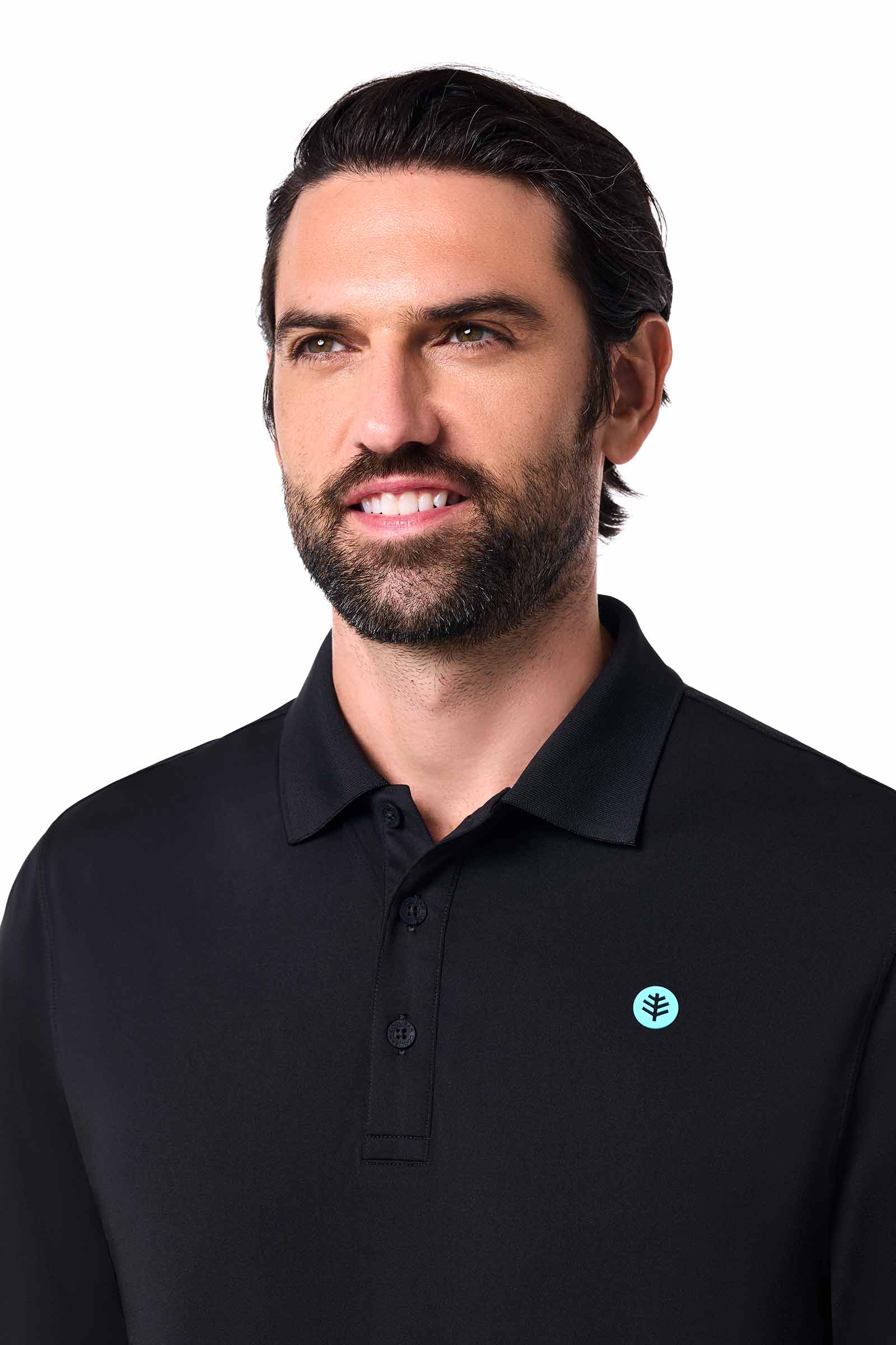 Men's Erodym Short Sleeve Sports Polo | Black - Image 5