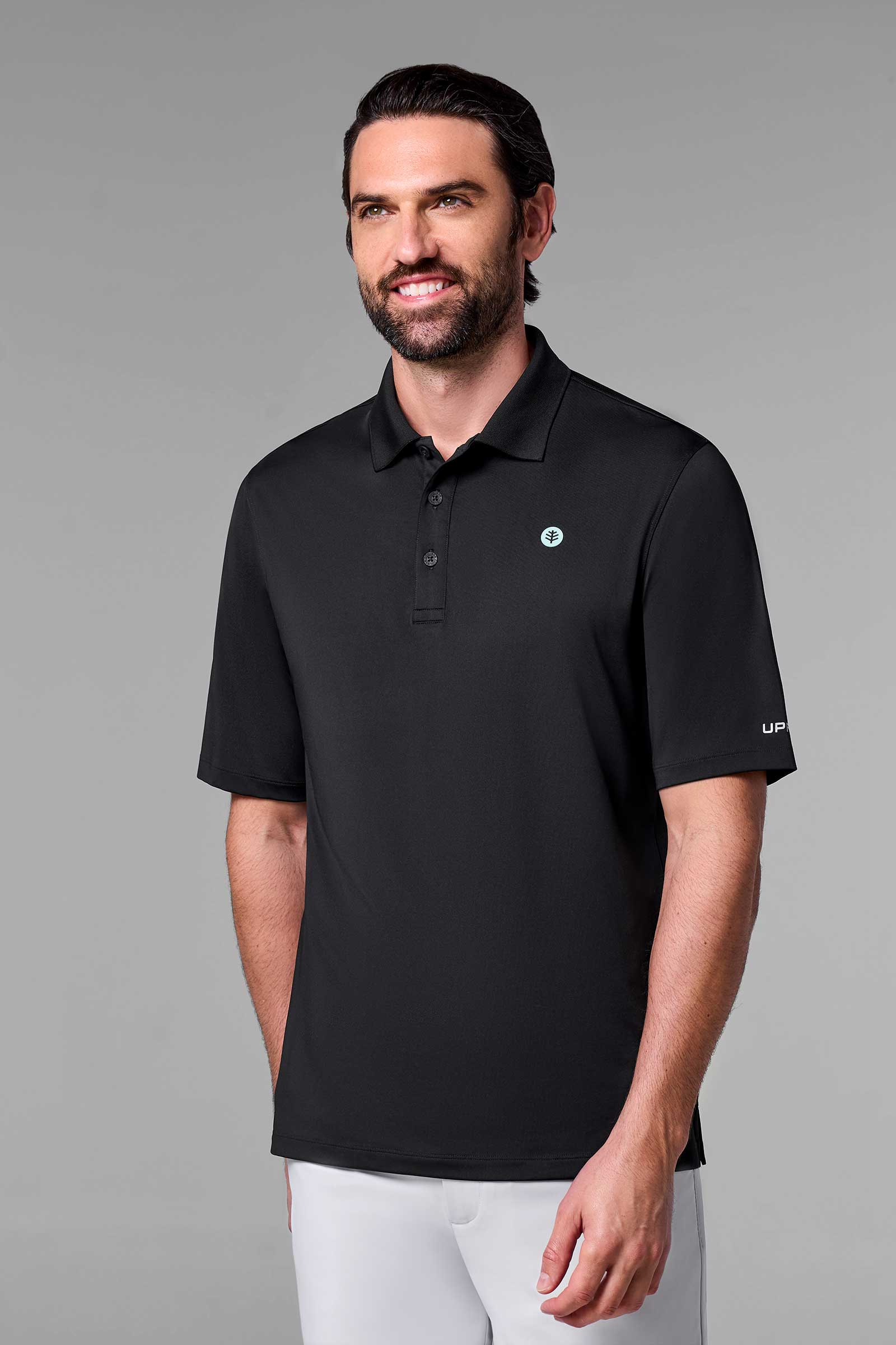 Men's Erodym Short Sleeve Sports Polo | Black