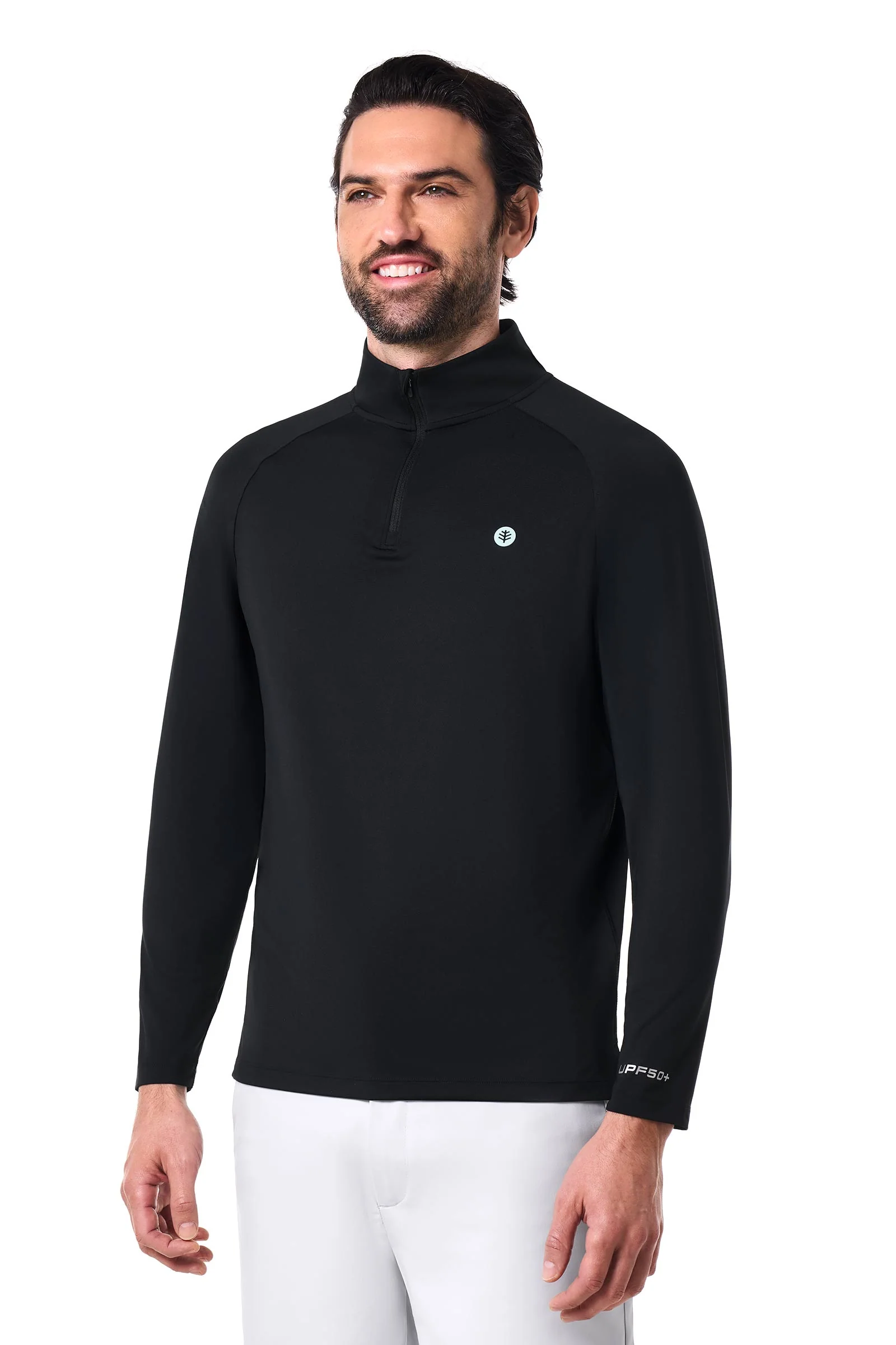 Men's Fairway Golf Pullover | Black - Image 3