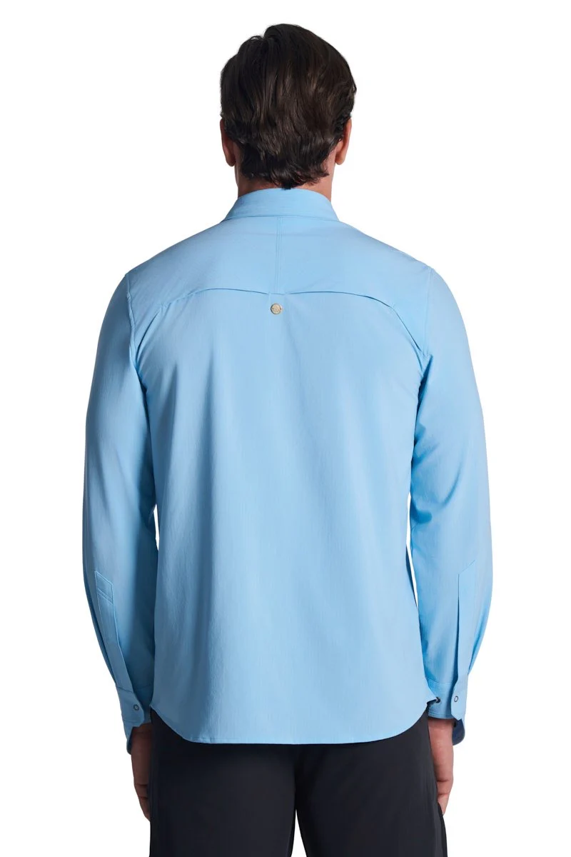Men's Fiera Smart Long Sleeve Shirt | Arctic Blue Stripe - Image 3