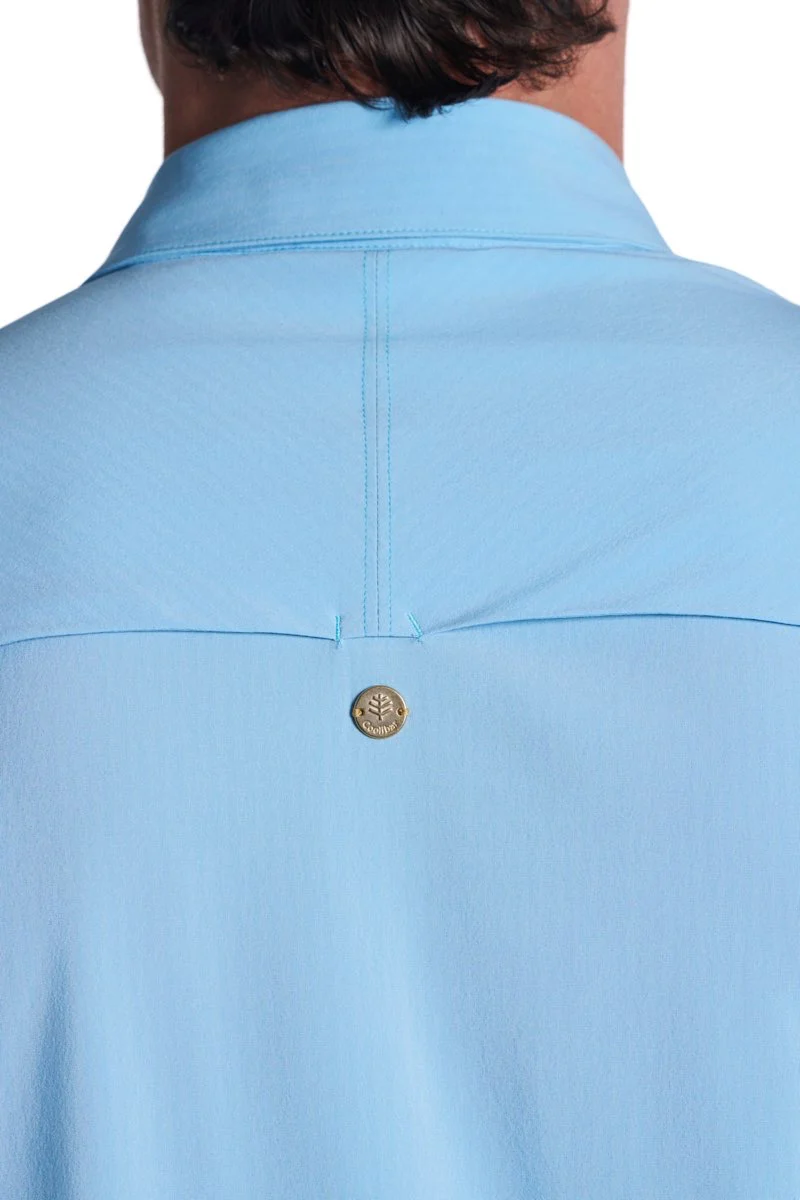 Men's Fiera Smart Long Sleeve Shirt | Arctic Blue Stripe - Image 4