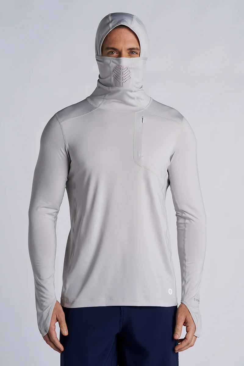 Men's Vented Andros Fishing Hoodie | Sleek Grey - Image 2
