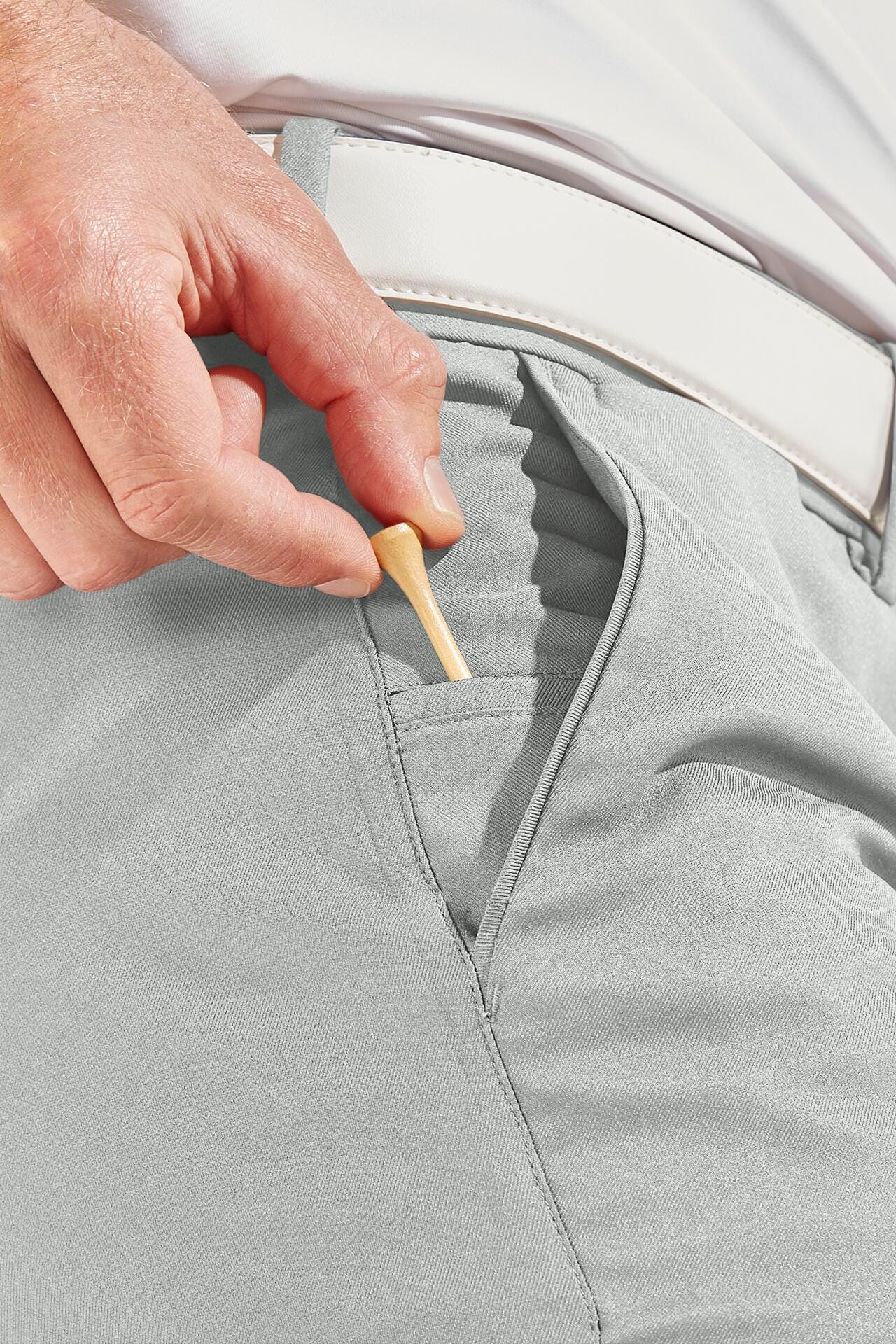 Men's Flaig Golf Pant | Sand Grey - Image 6