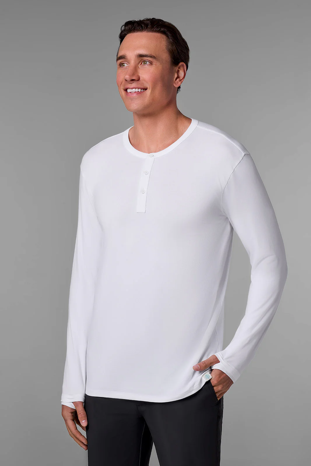 Men's Hallandale Long Sleeve Henley | Regular Parent - Image 3