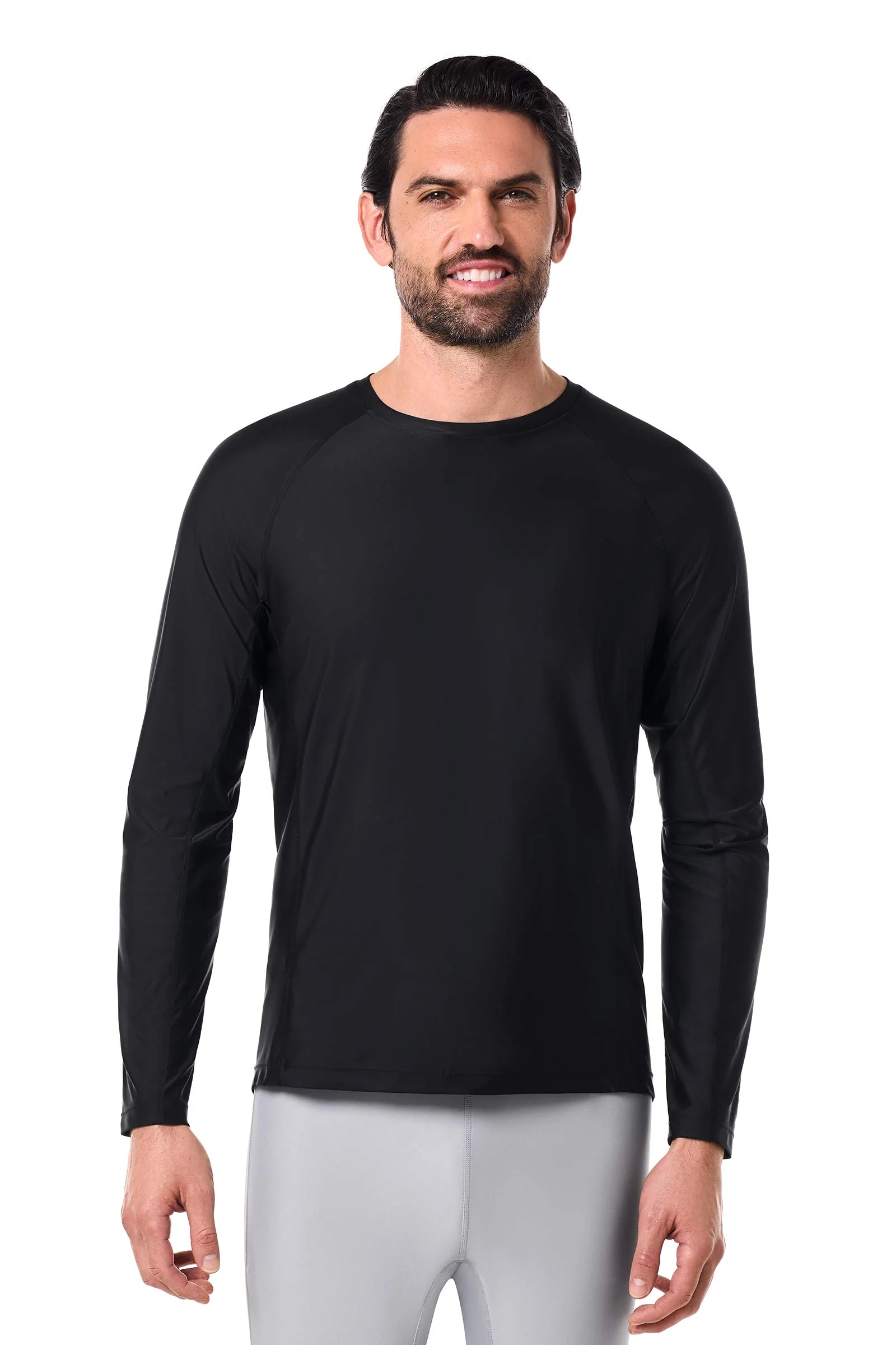 Men's Hightide Lite Long Sleeve Shirt | Black - Image 2