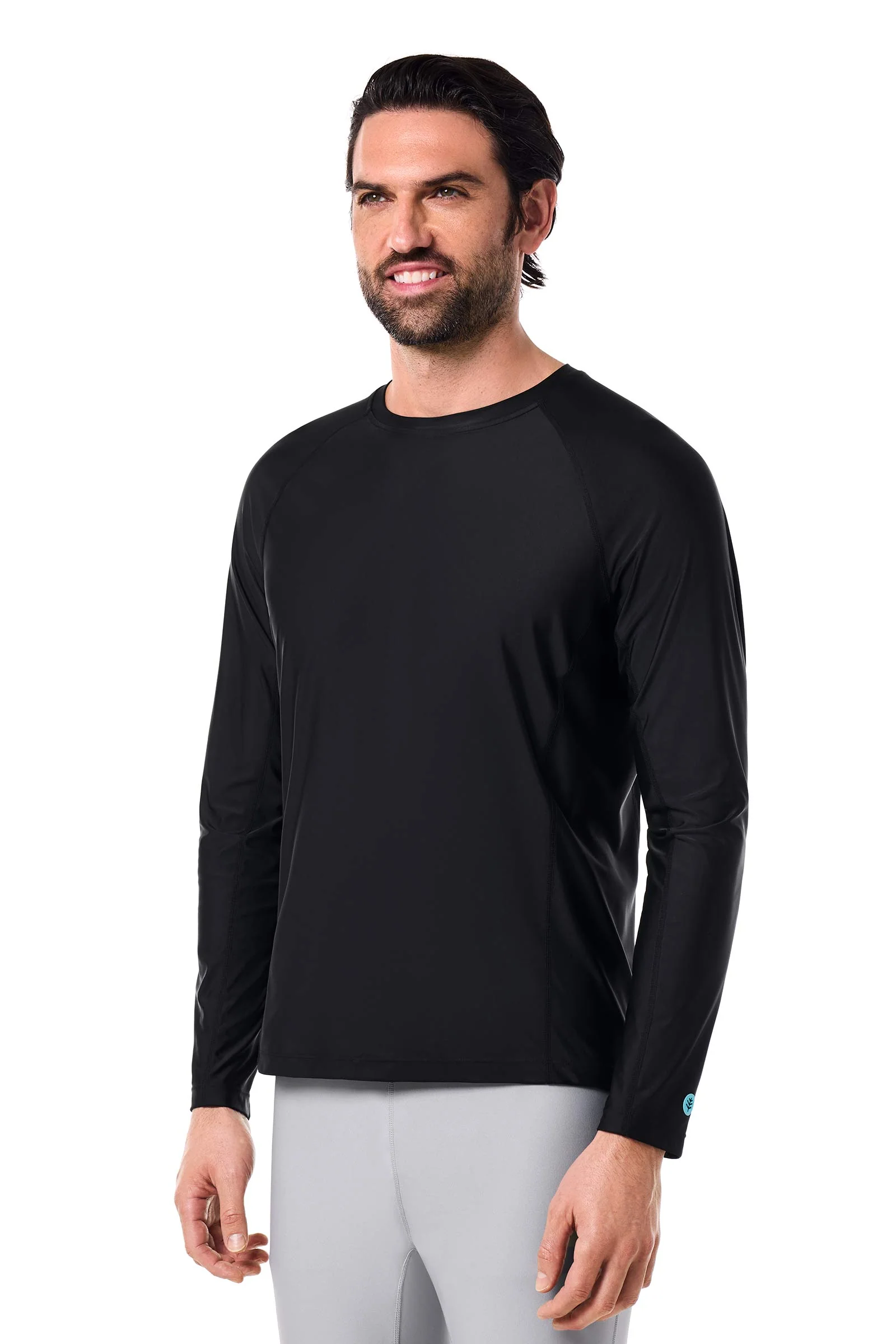 Men's Hightide Lite Long Sleeve Shirt | Black - Image 3