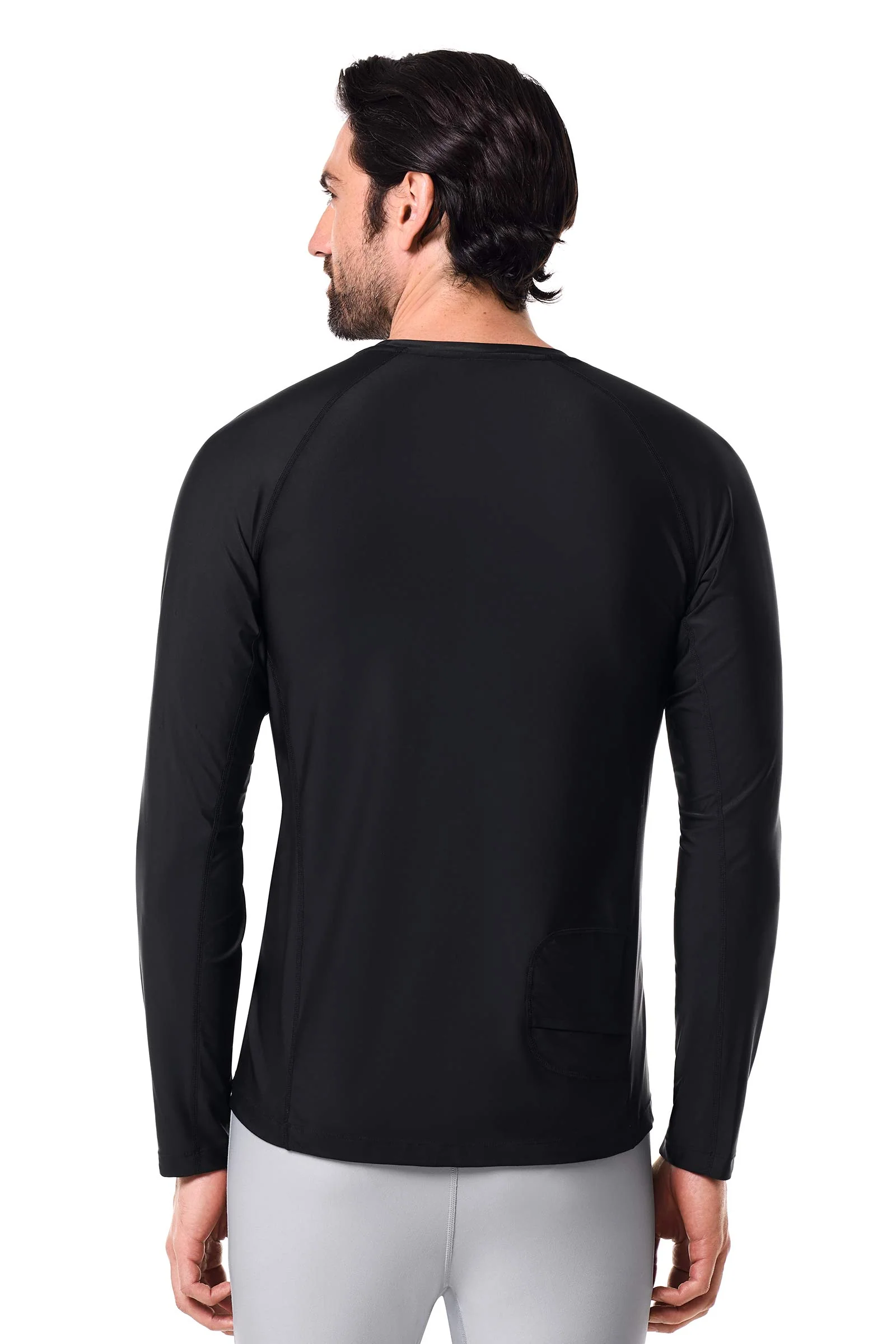 Men's Hightide Lite Long Sleeve Shirt | Black - Image 4