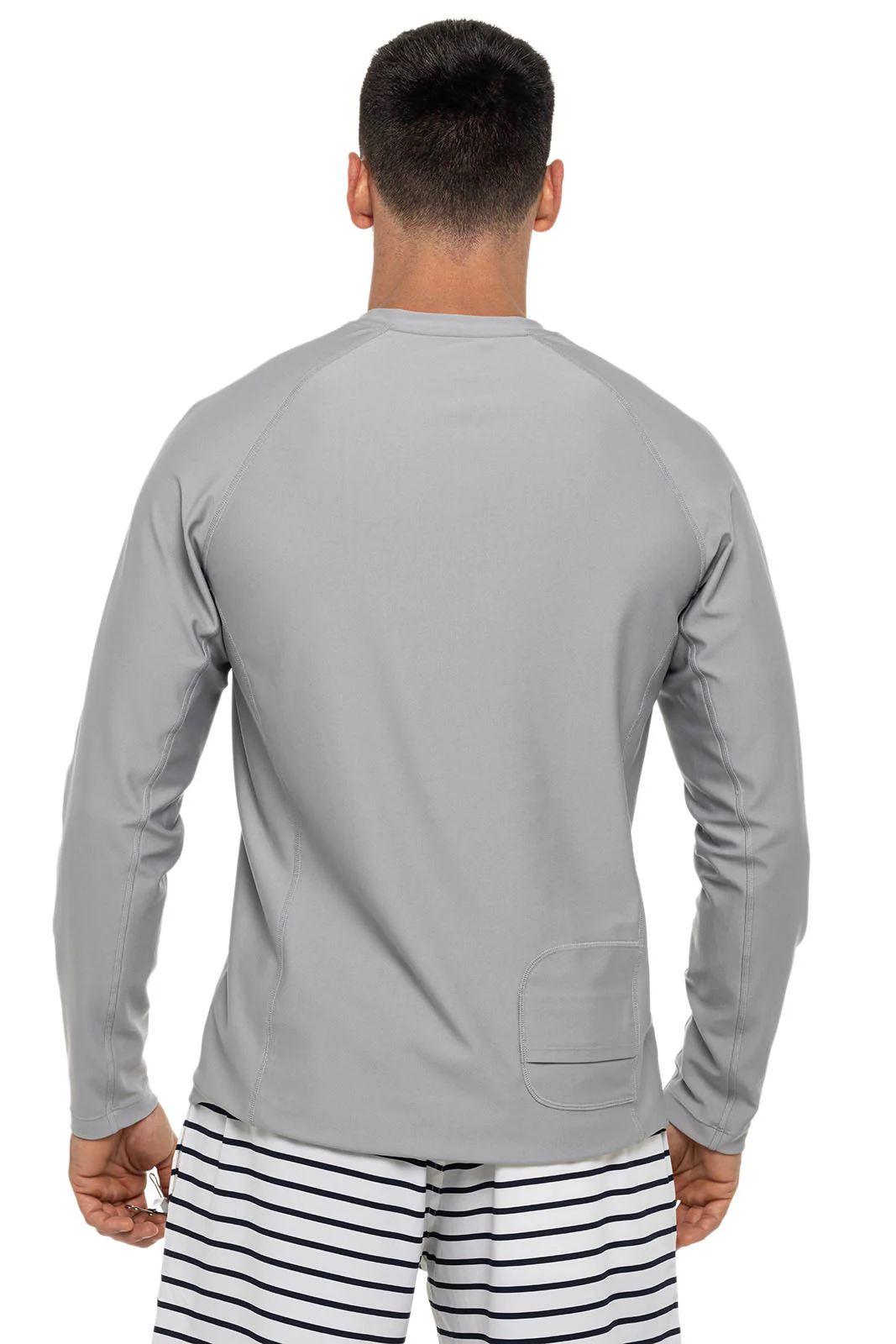 Men's Hightide Long Sleeve Swim Shirt | Slate - Image 4