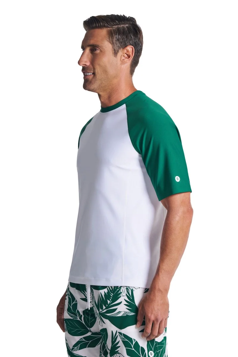 Men's Hightide Short Sleeve Swim Shirt | Eden Colorblock - Image 2