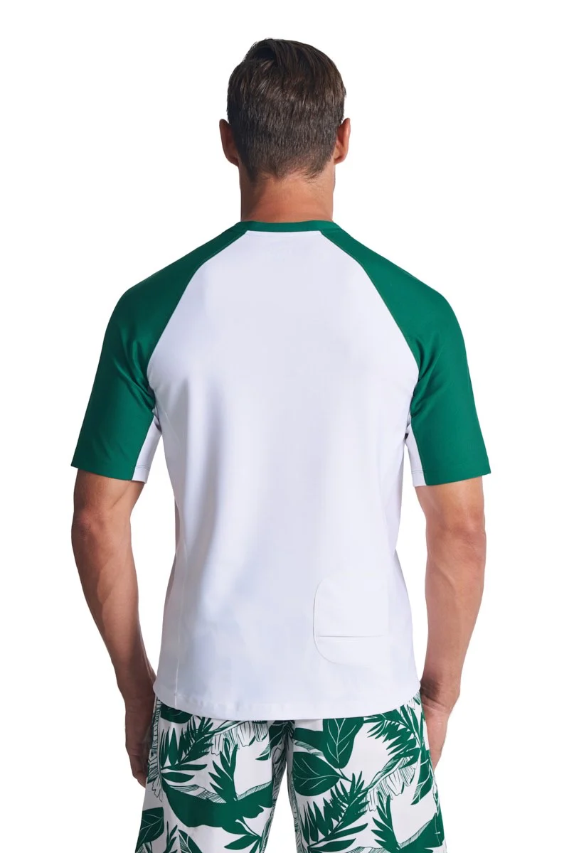 Men's Hightide Short Sleeve Swim Shirt | Eden Colorblock - Image 3