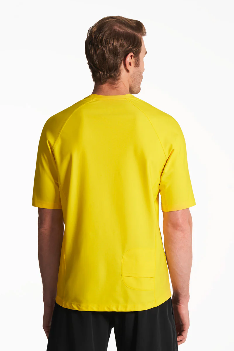 Men's Hightide Short Sleeve Swim Shirt | Bold Yellow - Image 5