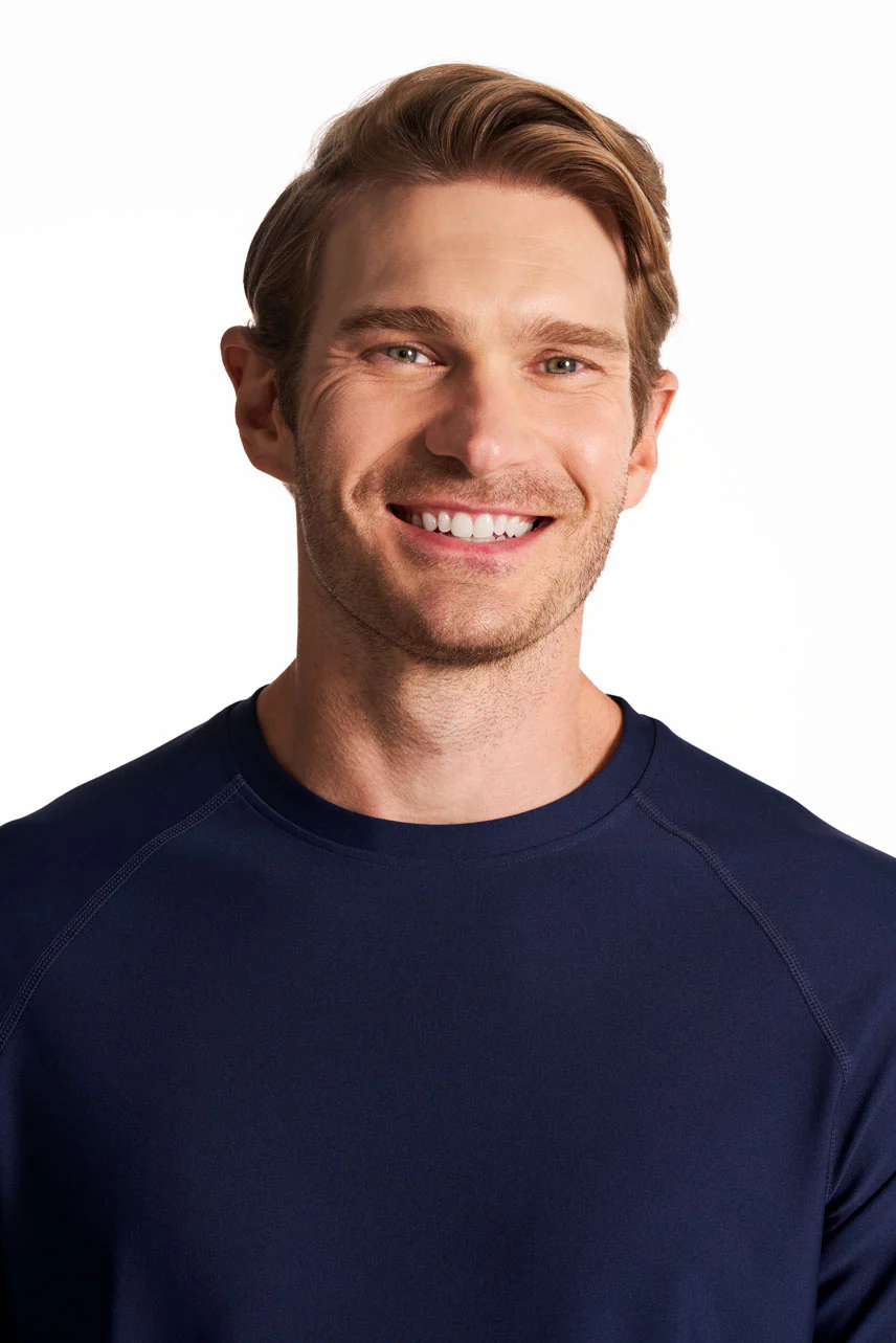 Men's Hightide Short Sleeve Swim Shirt | Navy - Image 7