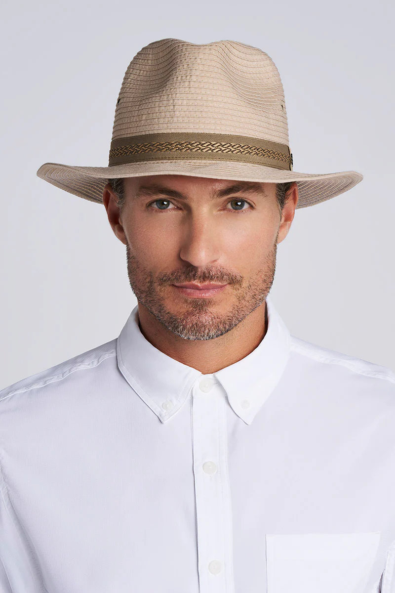 Men's Holden Packable Travel Fedora | Khaki - Image 2