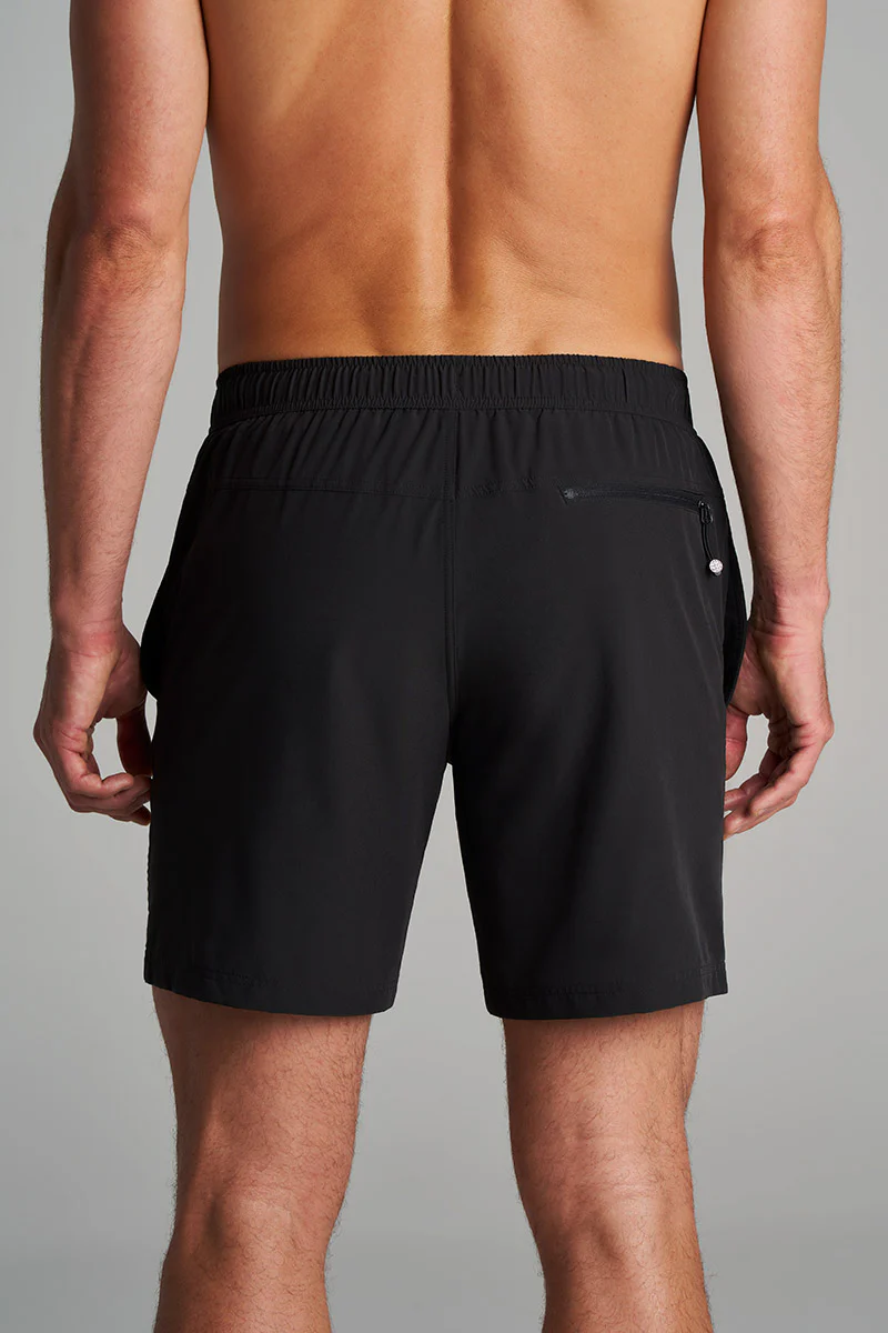 Men's Kahuna Swimming Shorts 7.5" | Black - Image 2