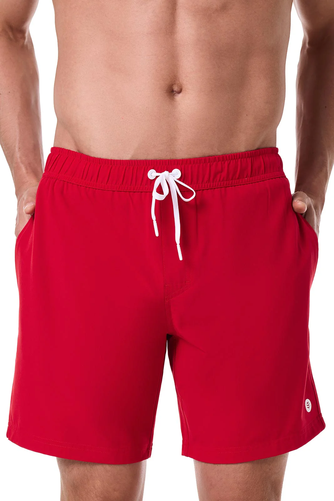 Men's Kahuna Swimming Shorts 7.5" | Cherry - Image 3