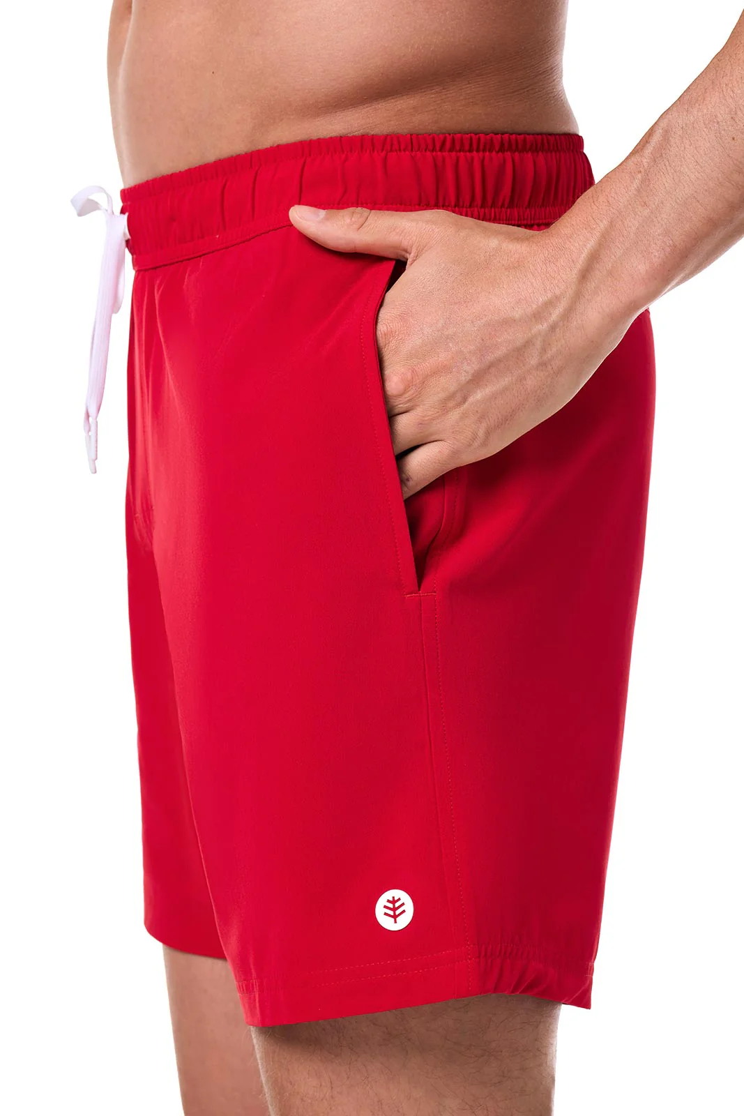 Men's Kahuna Swimming Shorts 7.5" | Cherry - Image 4