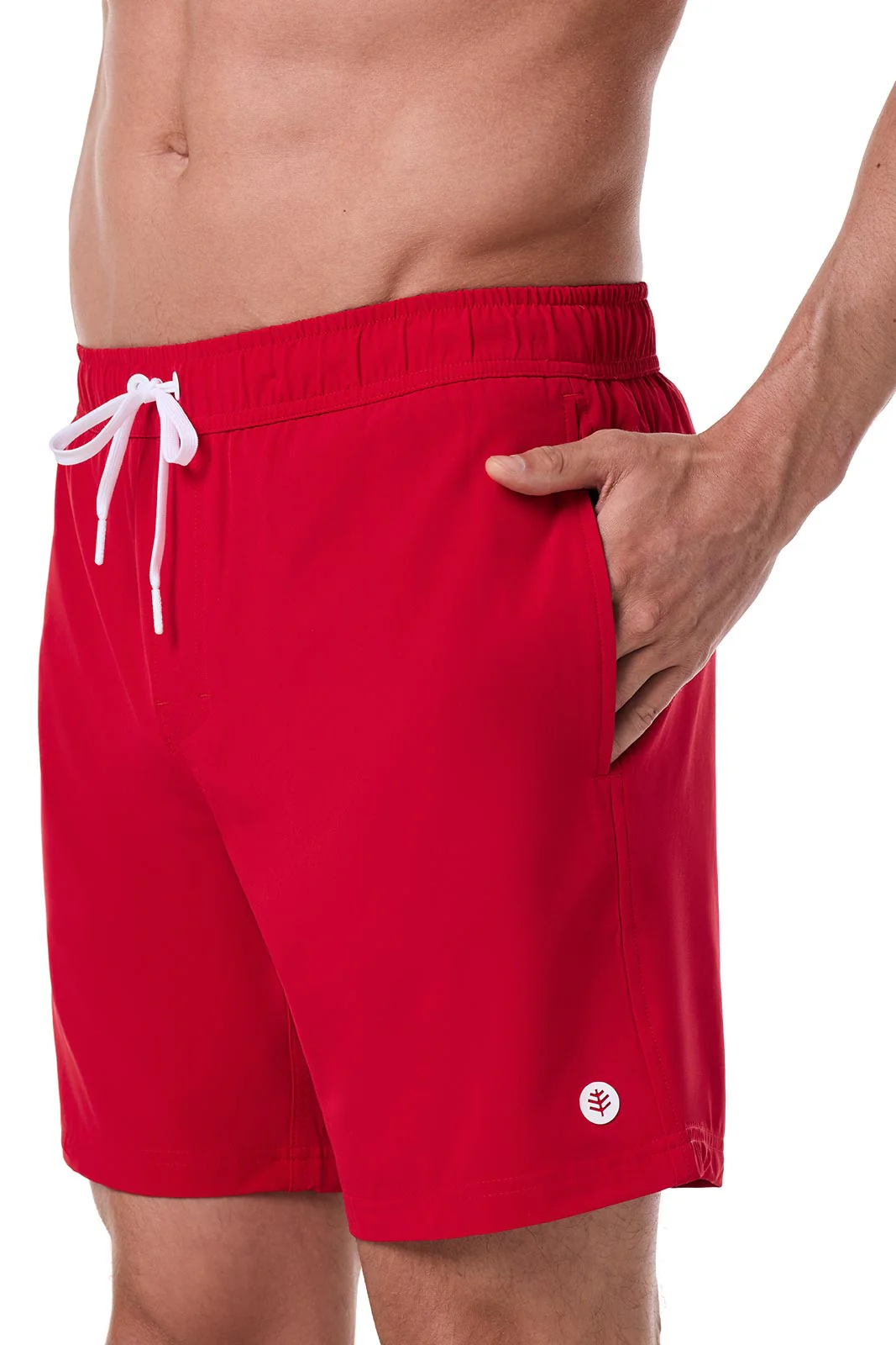 Men's Kahuna Swimming Shorts 7.5" | Cherry - Image 8