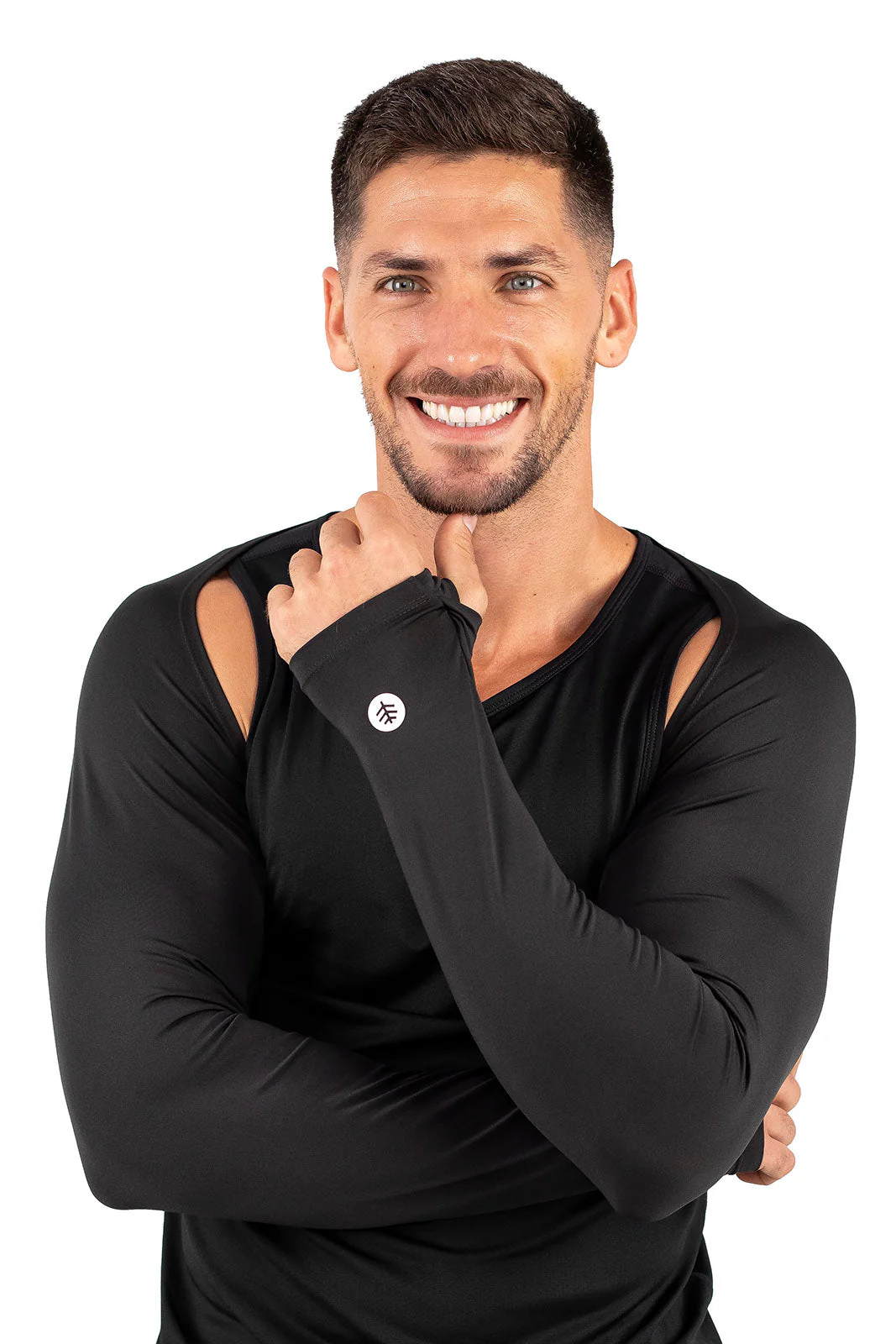 Men's Larix Shoulder Sleeves | Black - Image 2