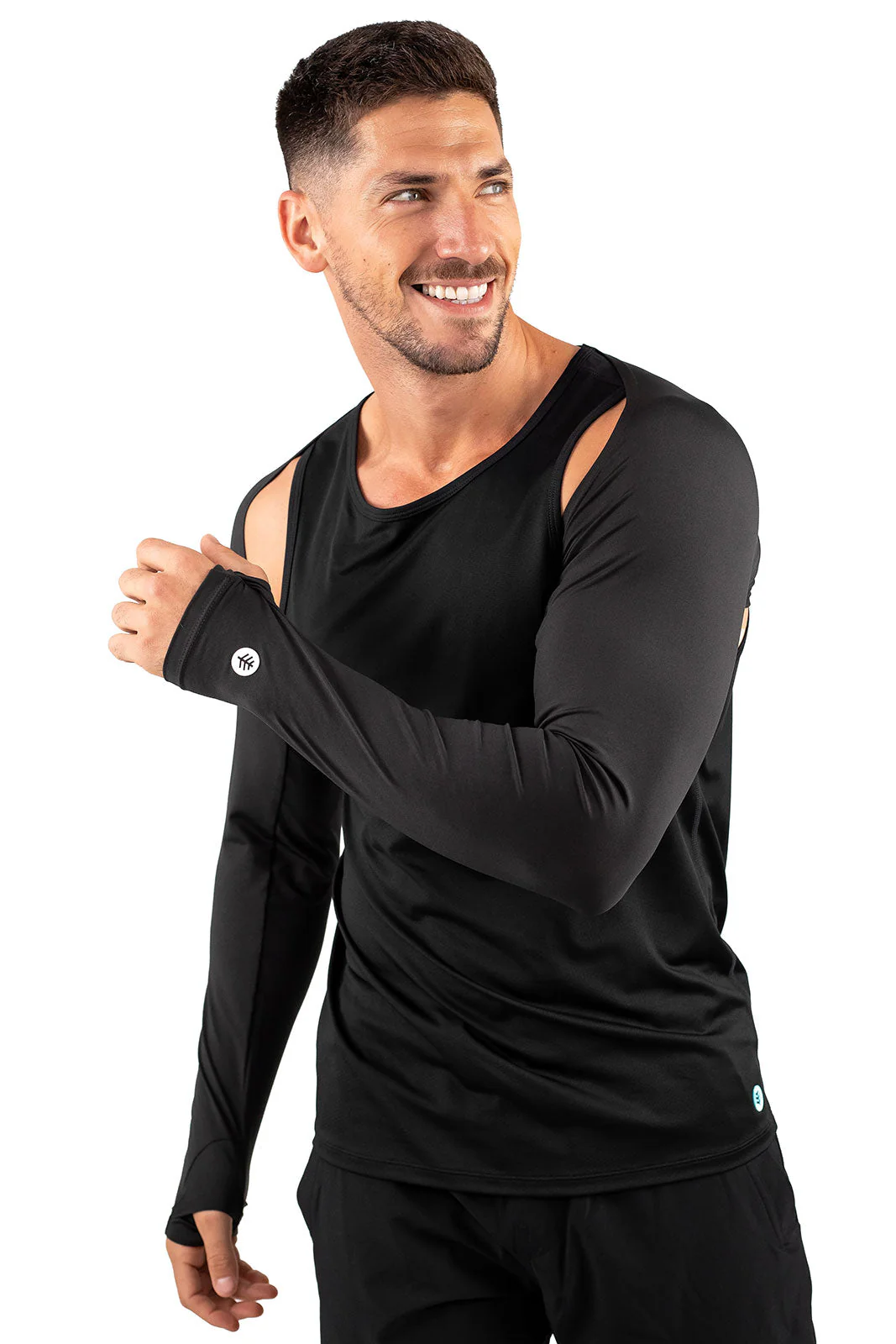 Men's Larix Shoulder Sleeves | Black - Image 3