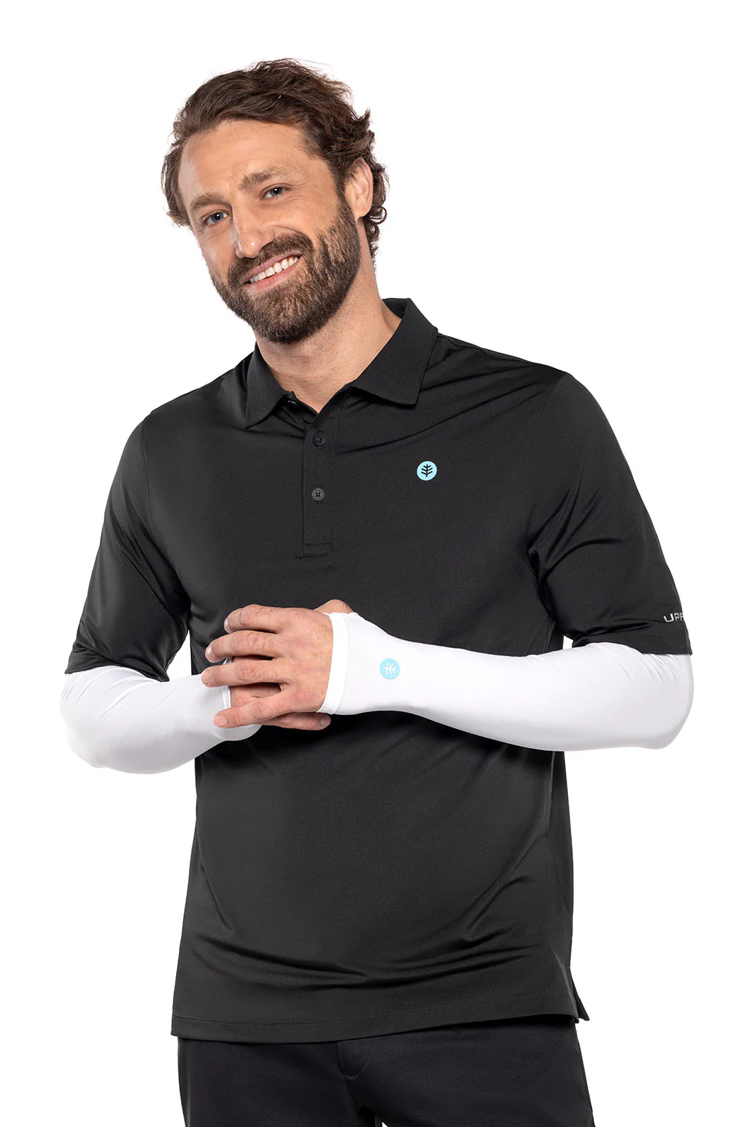 Men's Larix Shoulder Sleeves | White - Image 2