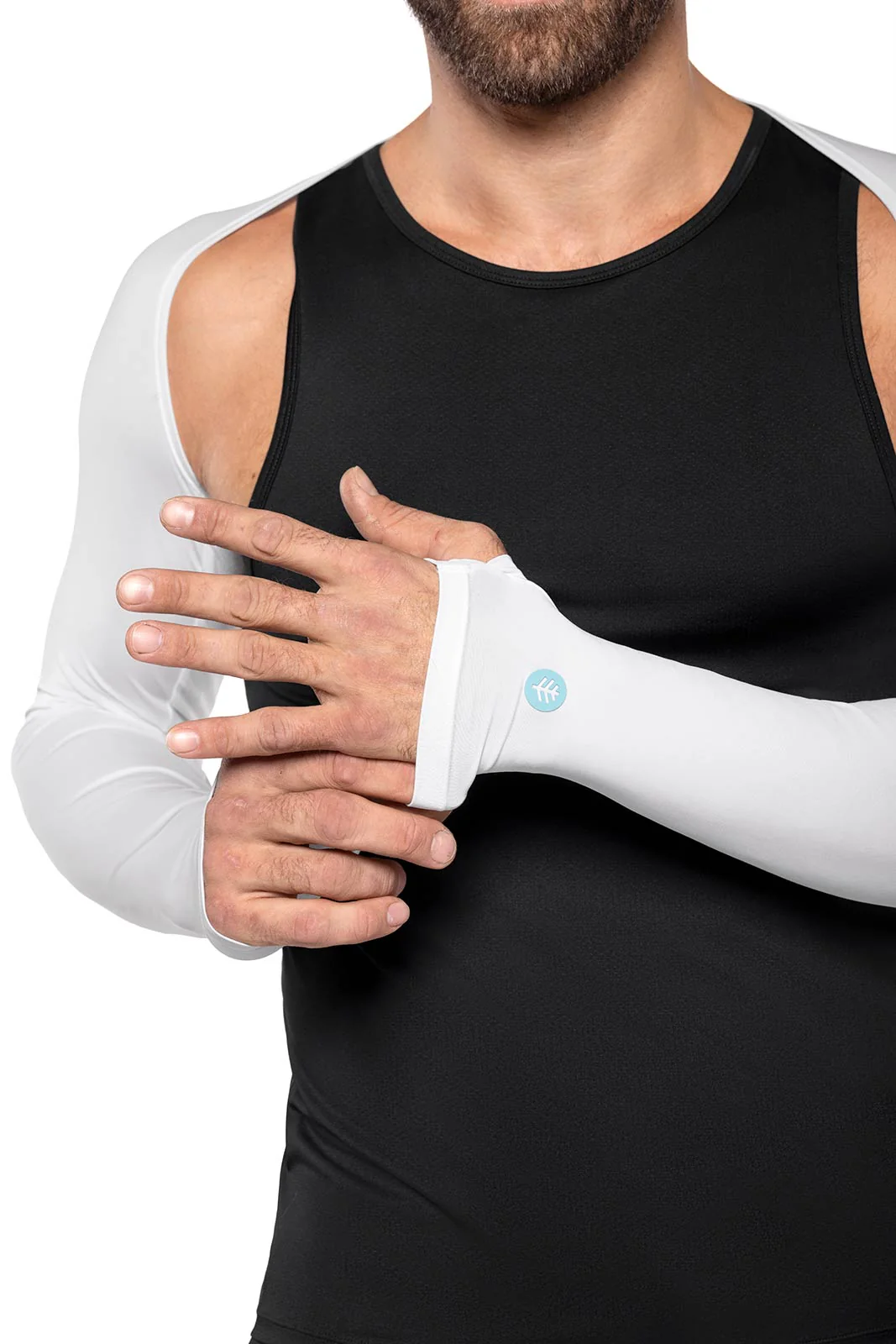 Men's Larix Shoulder Sleeves | White - Image 5