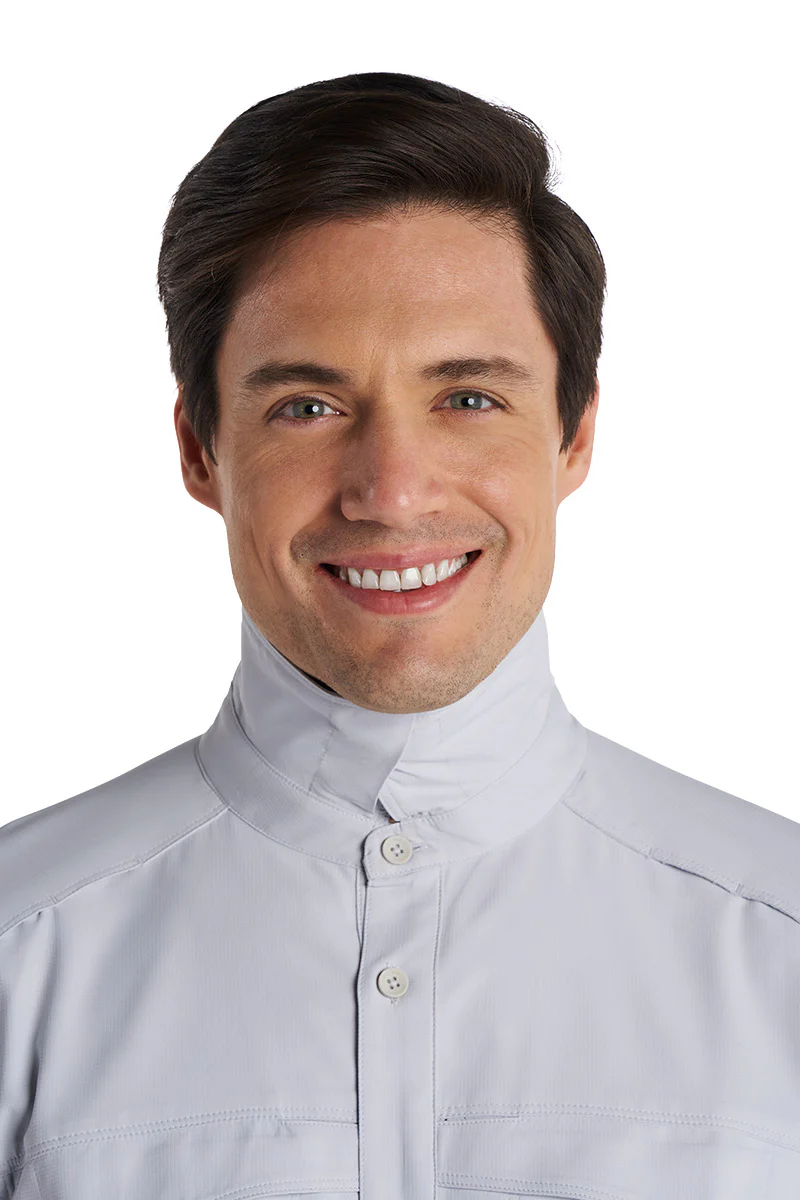 Men's Nassau Long Sleeve Fishing Shirt | Sleek Grey - Image 5