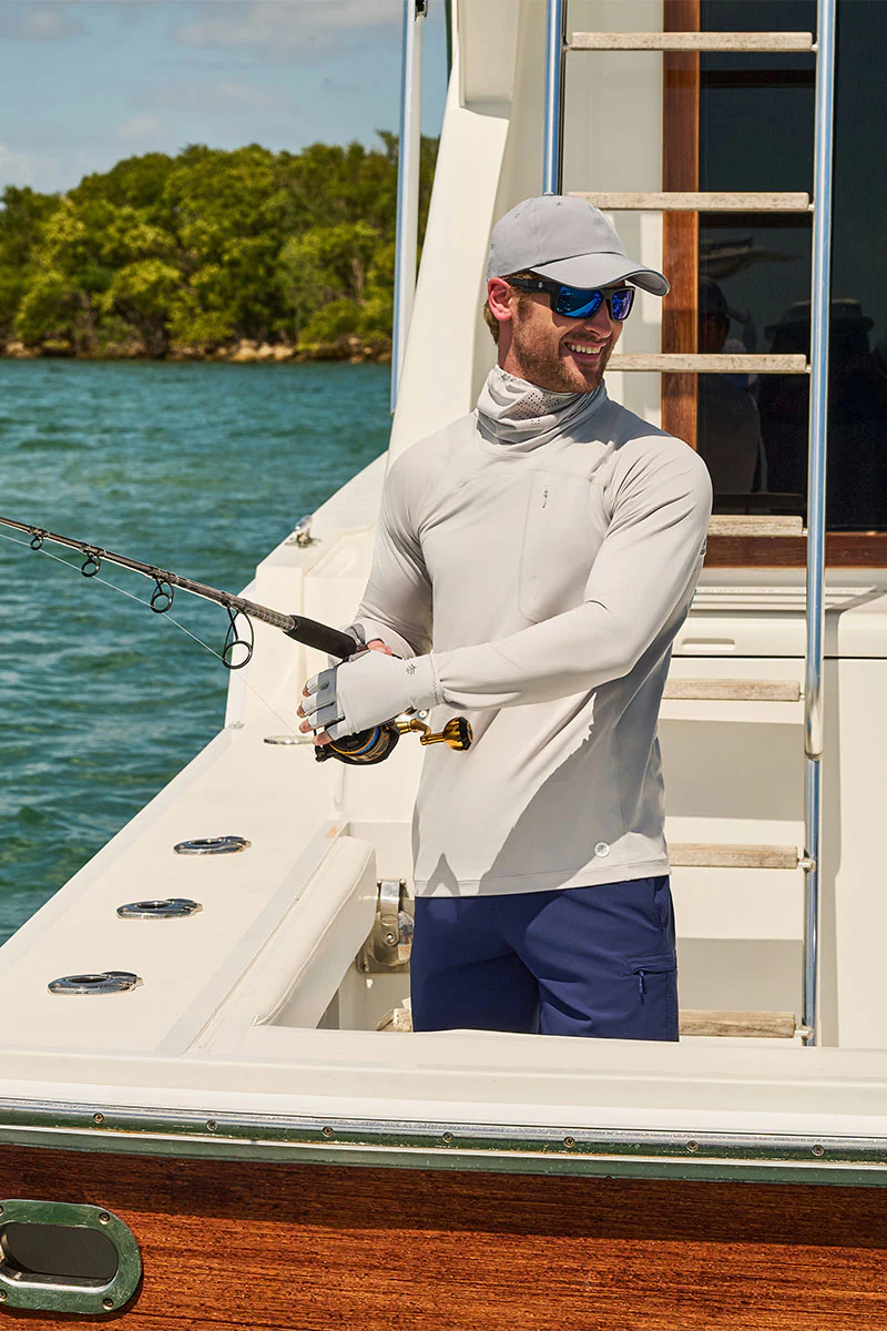 Men's Andros Vented Fishing T-Shirt | Sleek Grey - Image 2