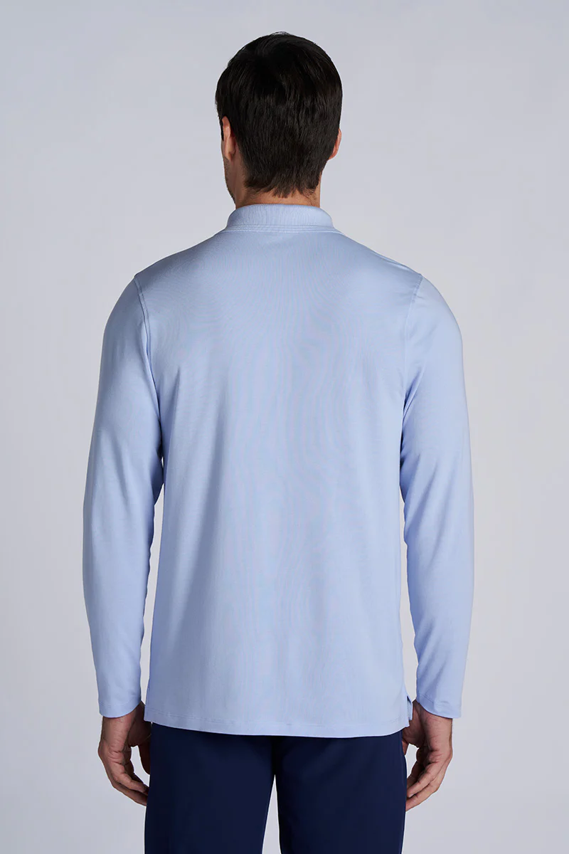 Men's Coppitt Long Sleeve Weekend Polo | Periwinkle - Image 2